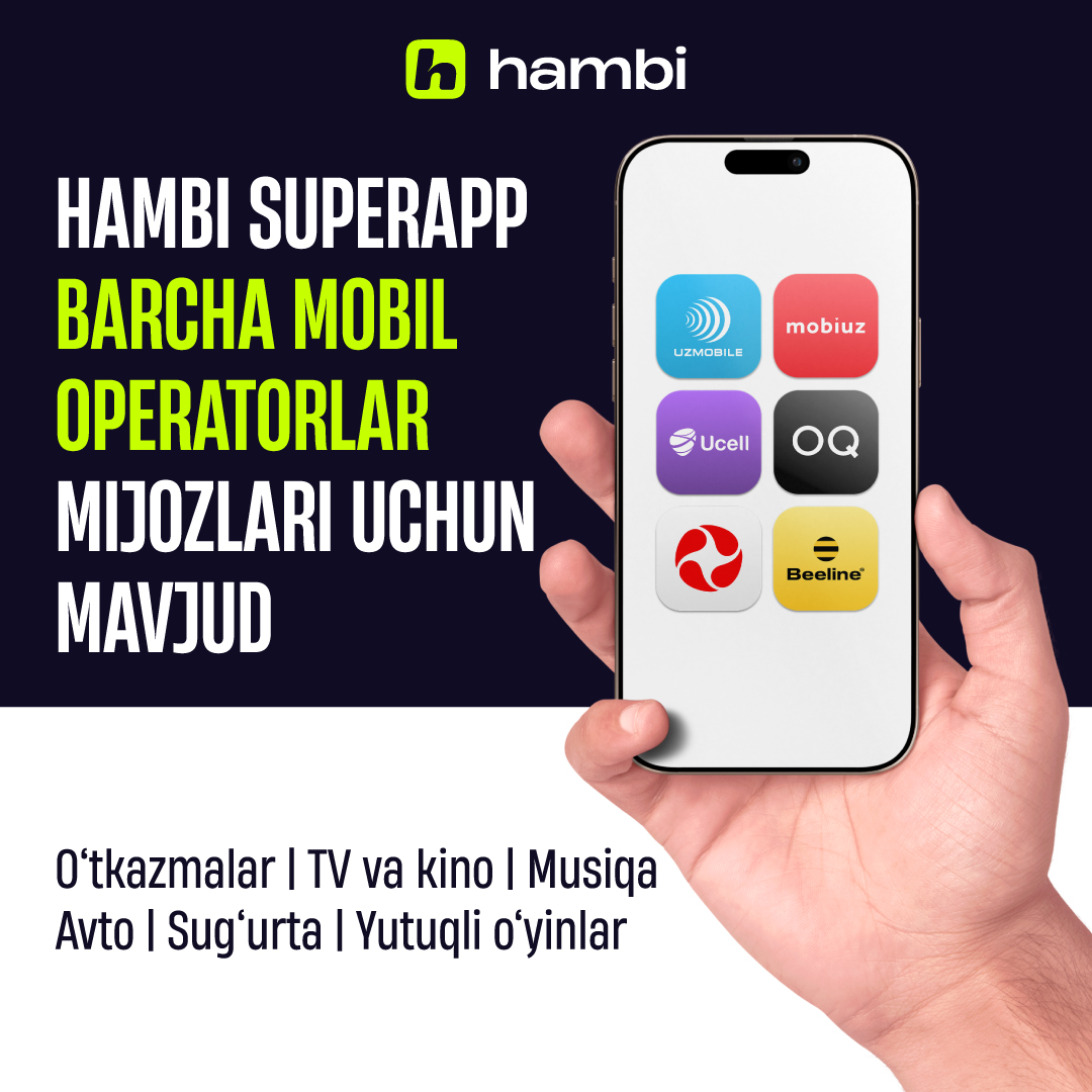 hambi superapp Facebook ad: hambi barcha uchun