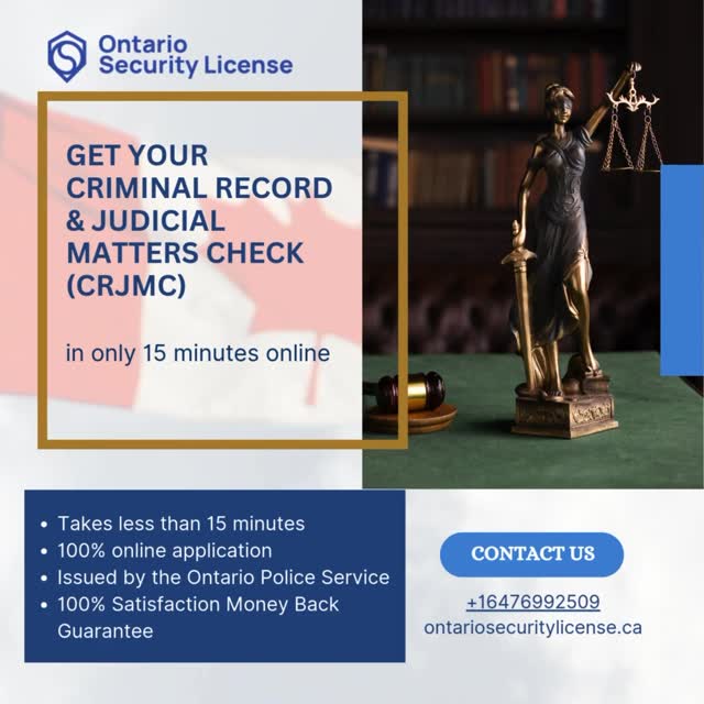 Ontario Security License Facebook ad: Need a Background Check, Fast?
