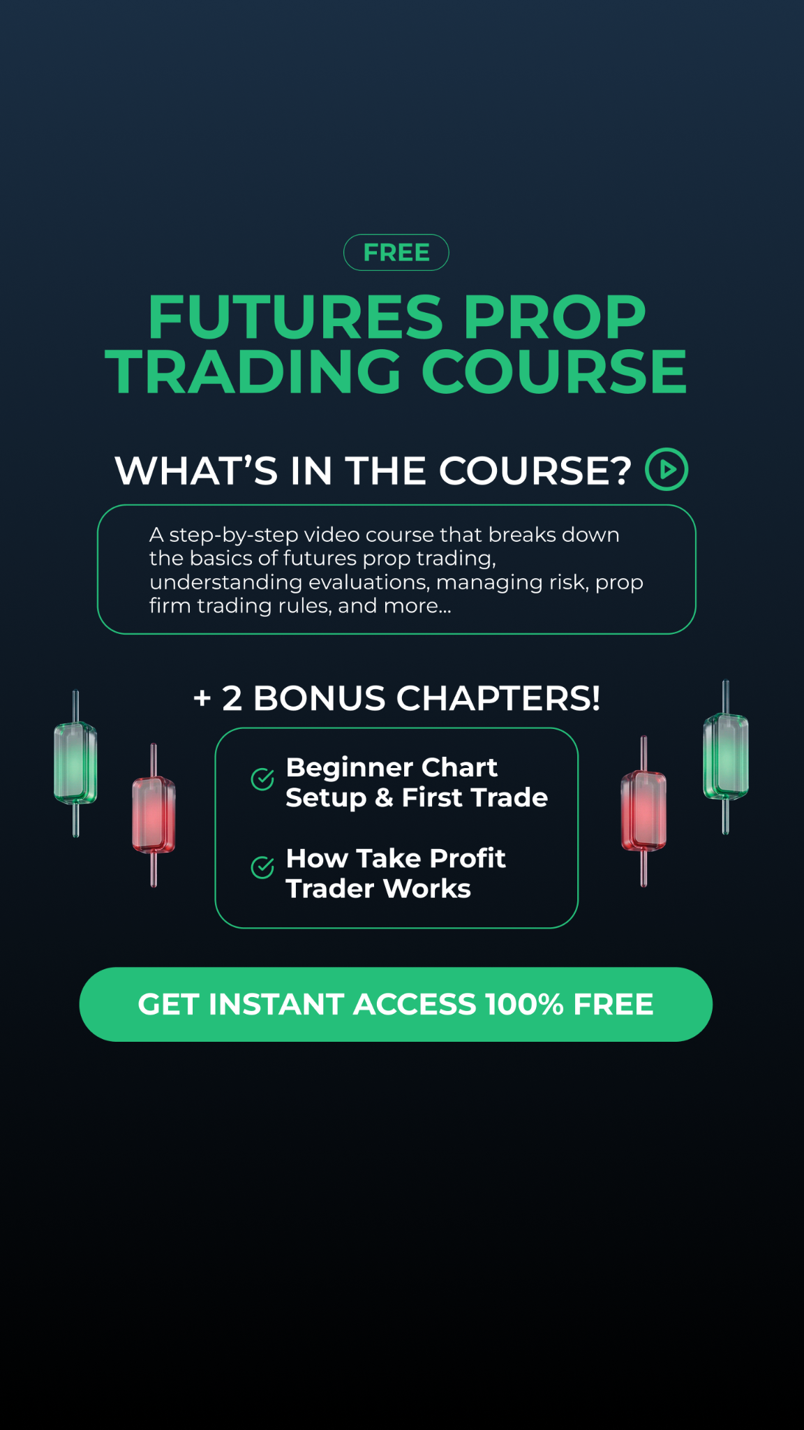 Take Profit Trader Facebook ad: Want to Learn Futures in 2026?