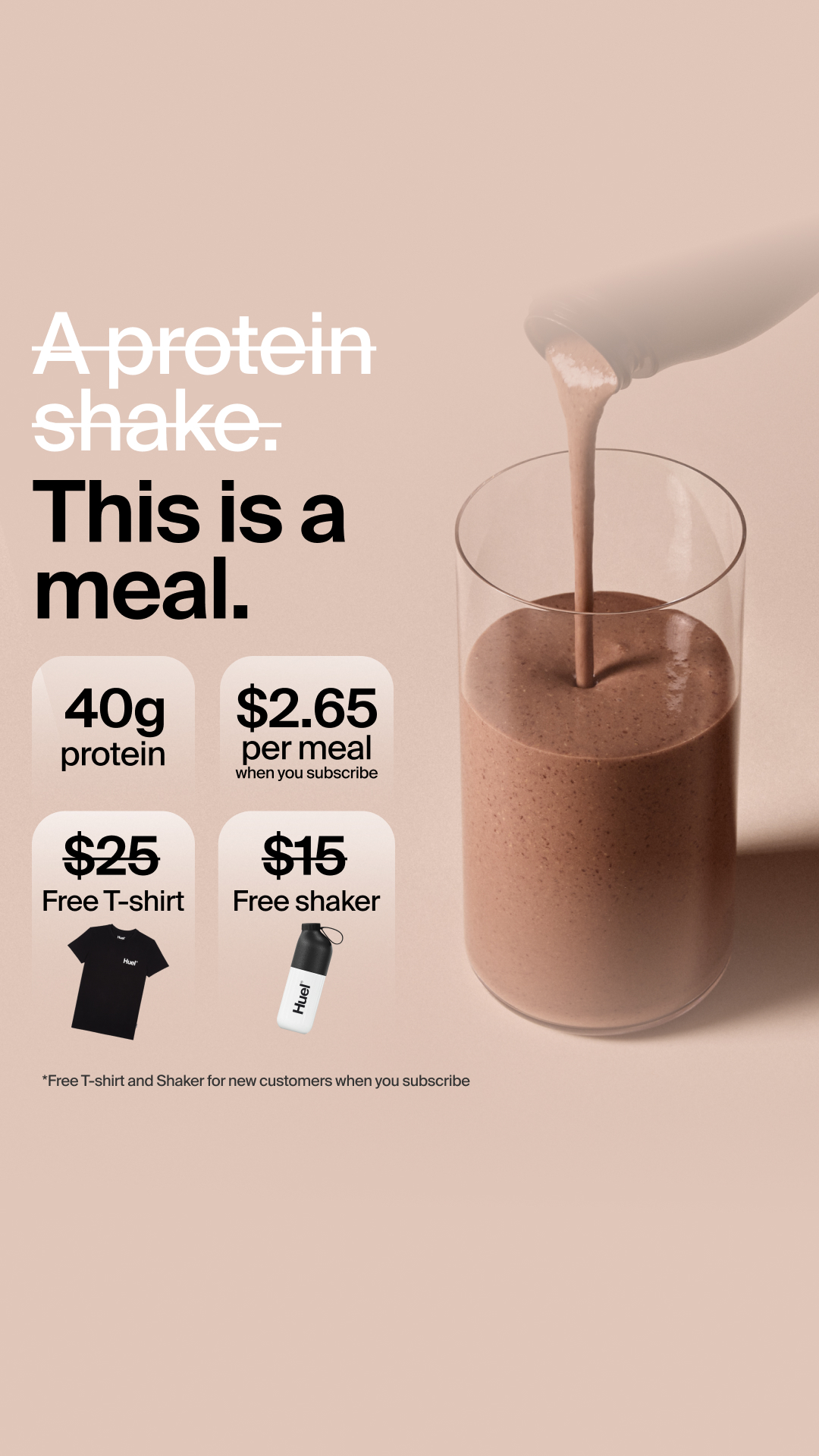 Huel Facebook ad