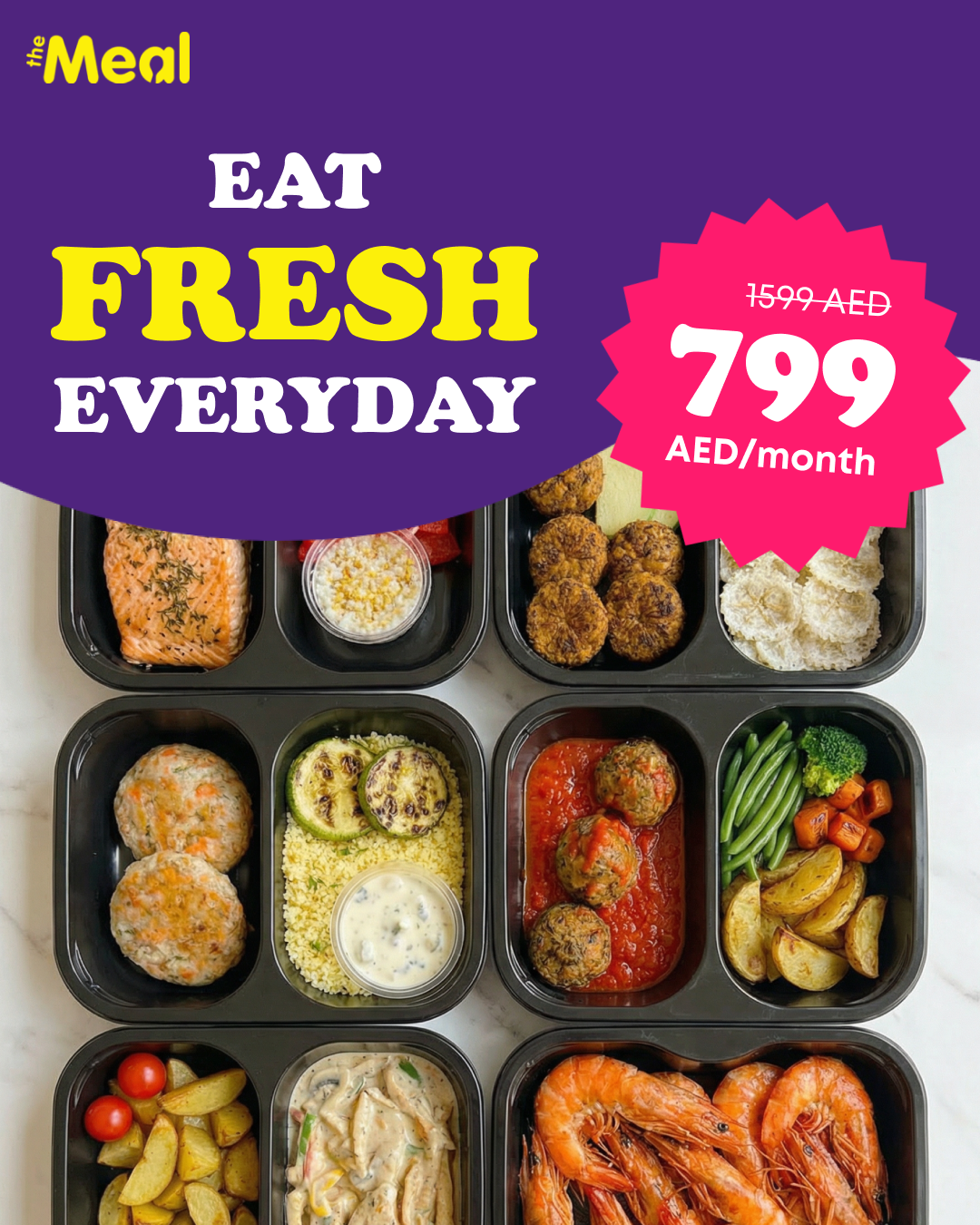 TheMeal Facebook ad: Keep your figure in check with our menu of just 1300…