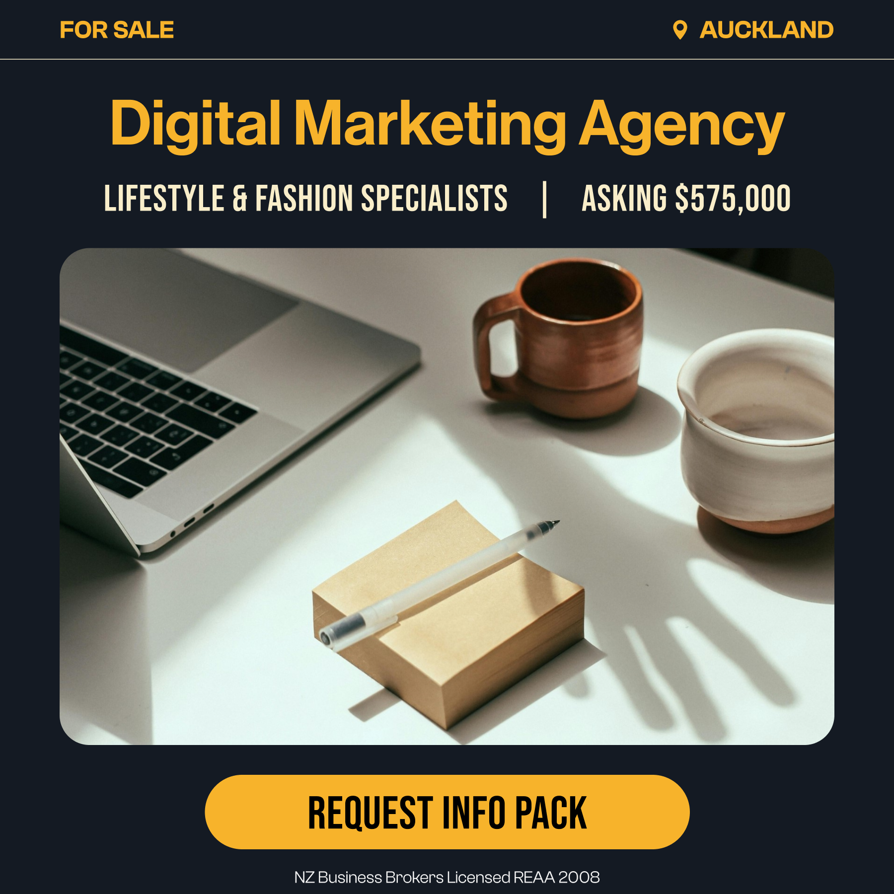 NZ Business Brokers Facebook ad