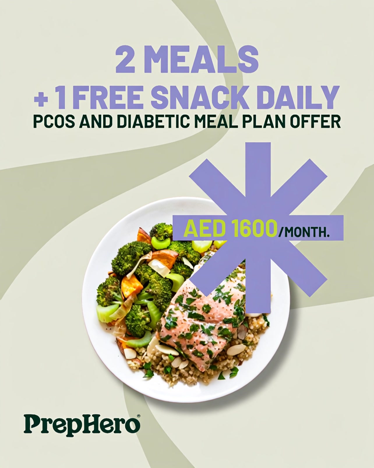 PrepHero Facebook ad: #1 Meal Plan in the UAE