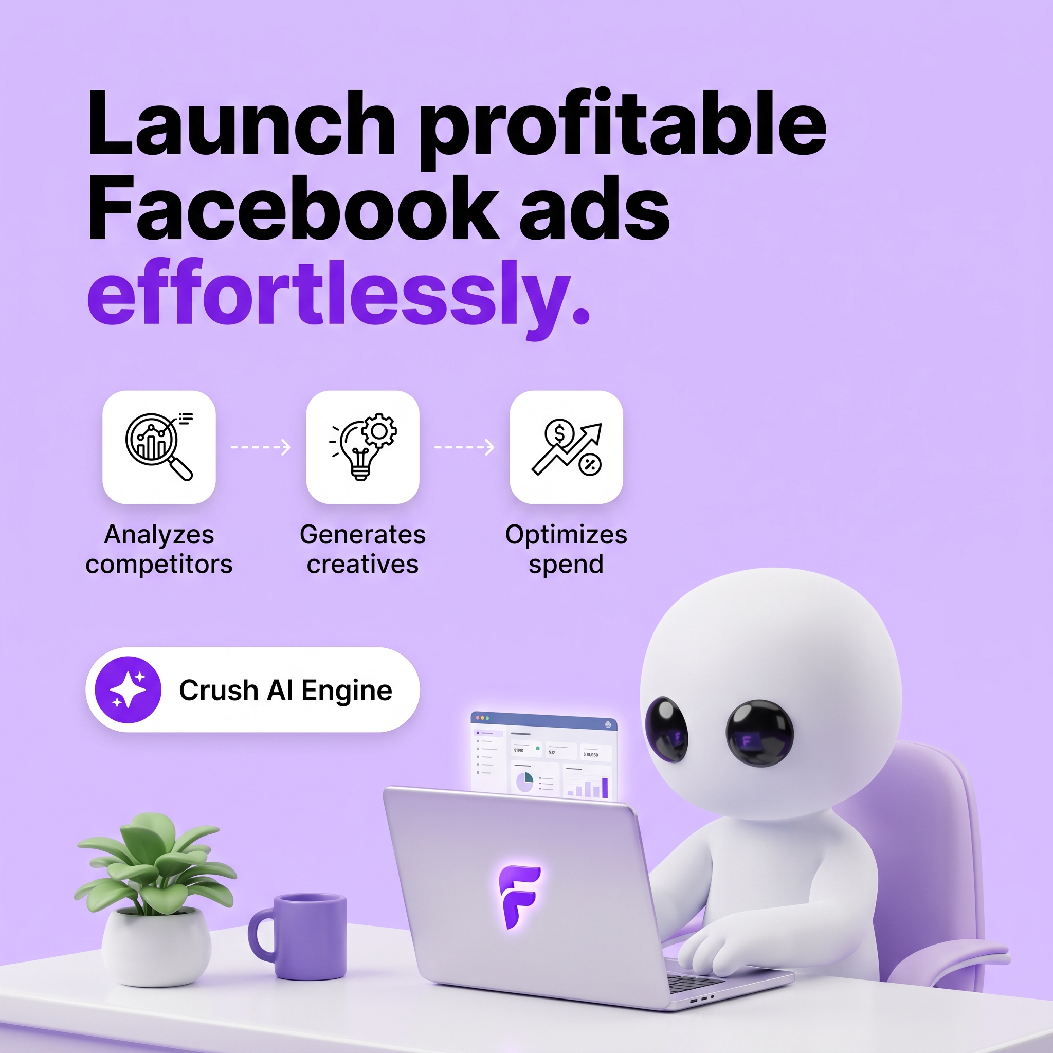 trycrush.ai Facebook ad
