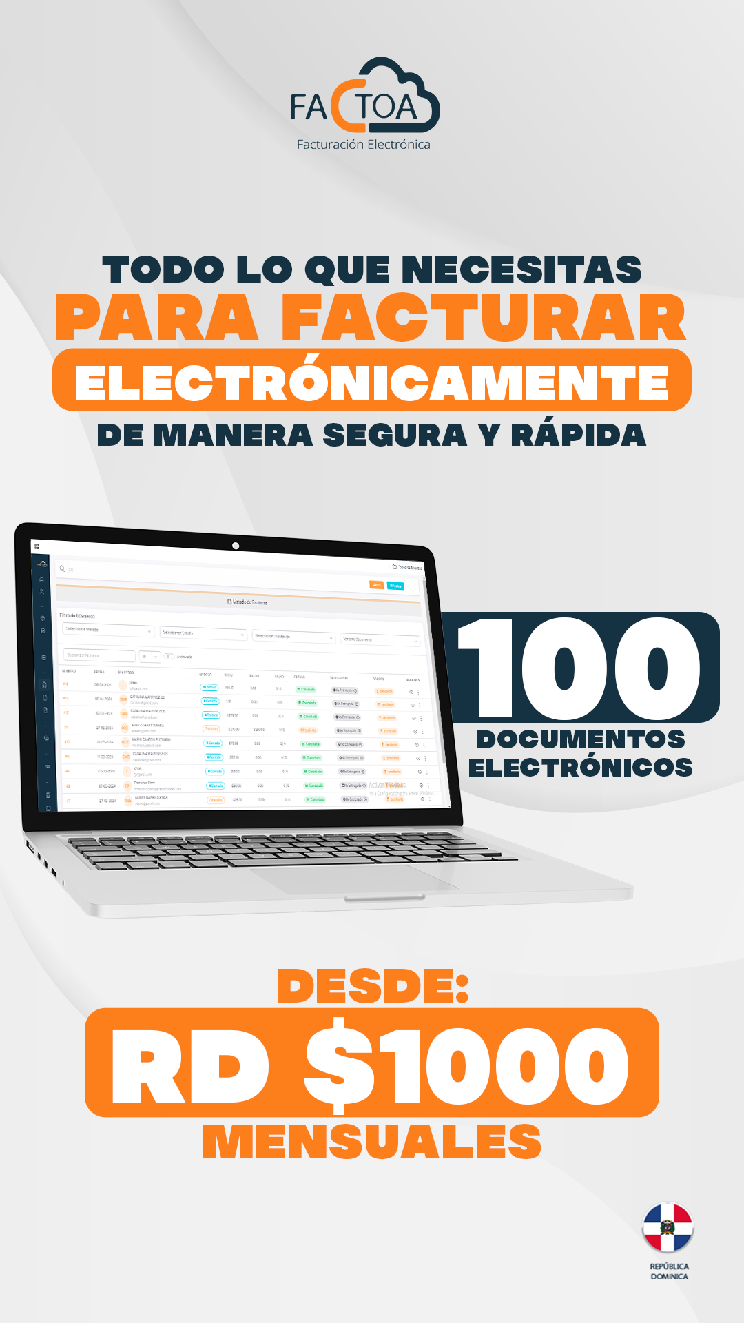 Factoa - Facturación Electrónica Facebook ad