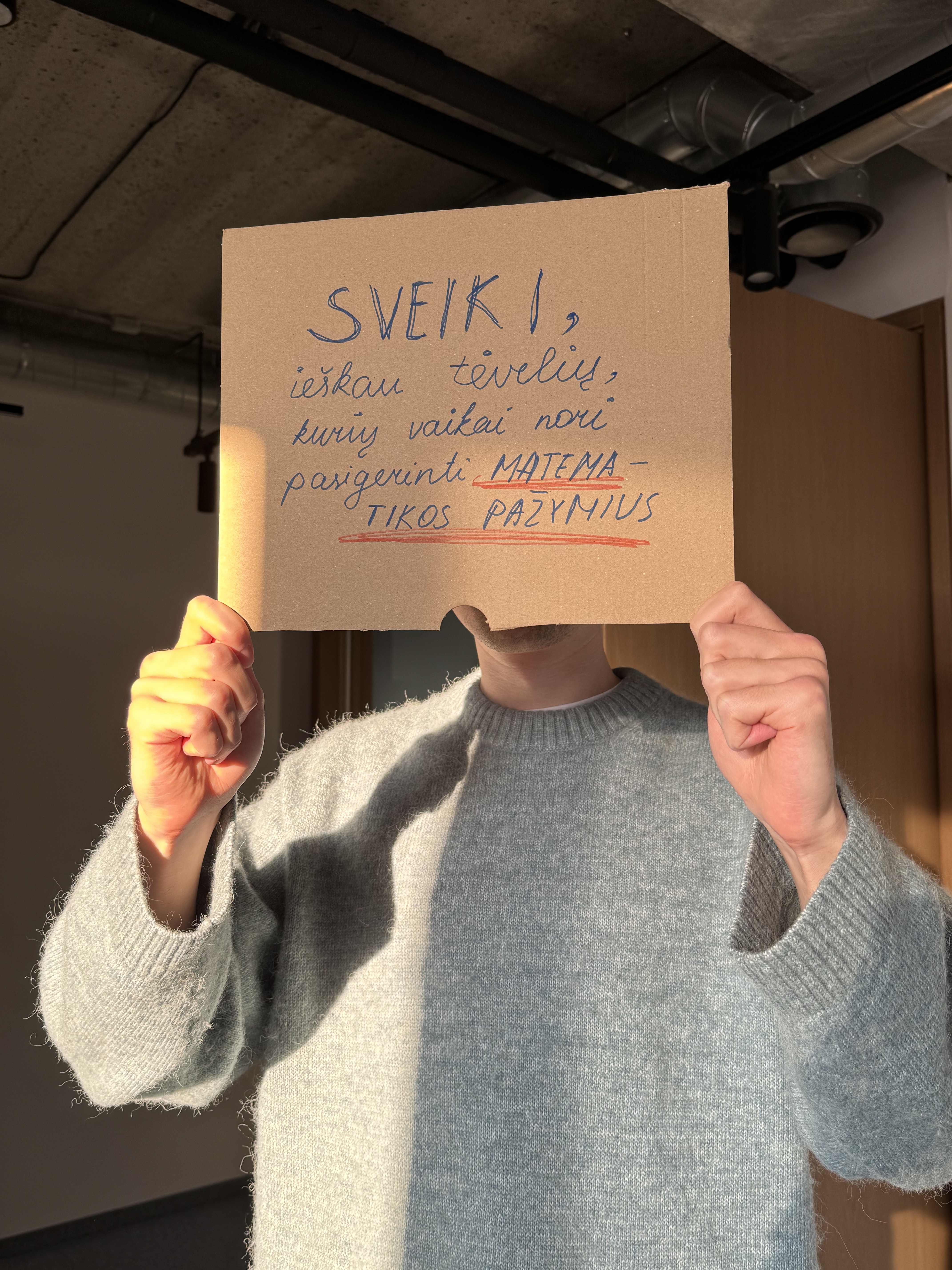Matematikos korepetitorius Arnas Facebook ad: Išankstinė registracija