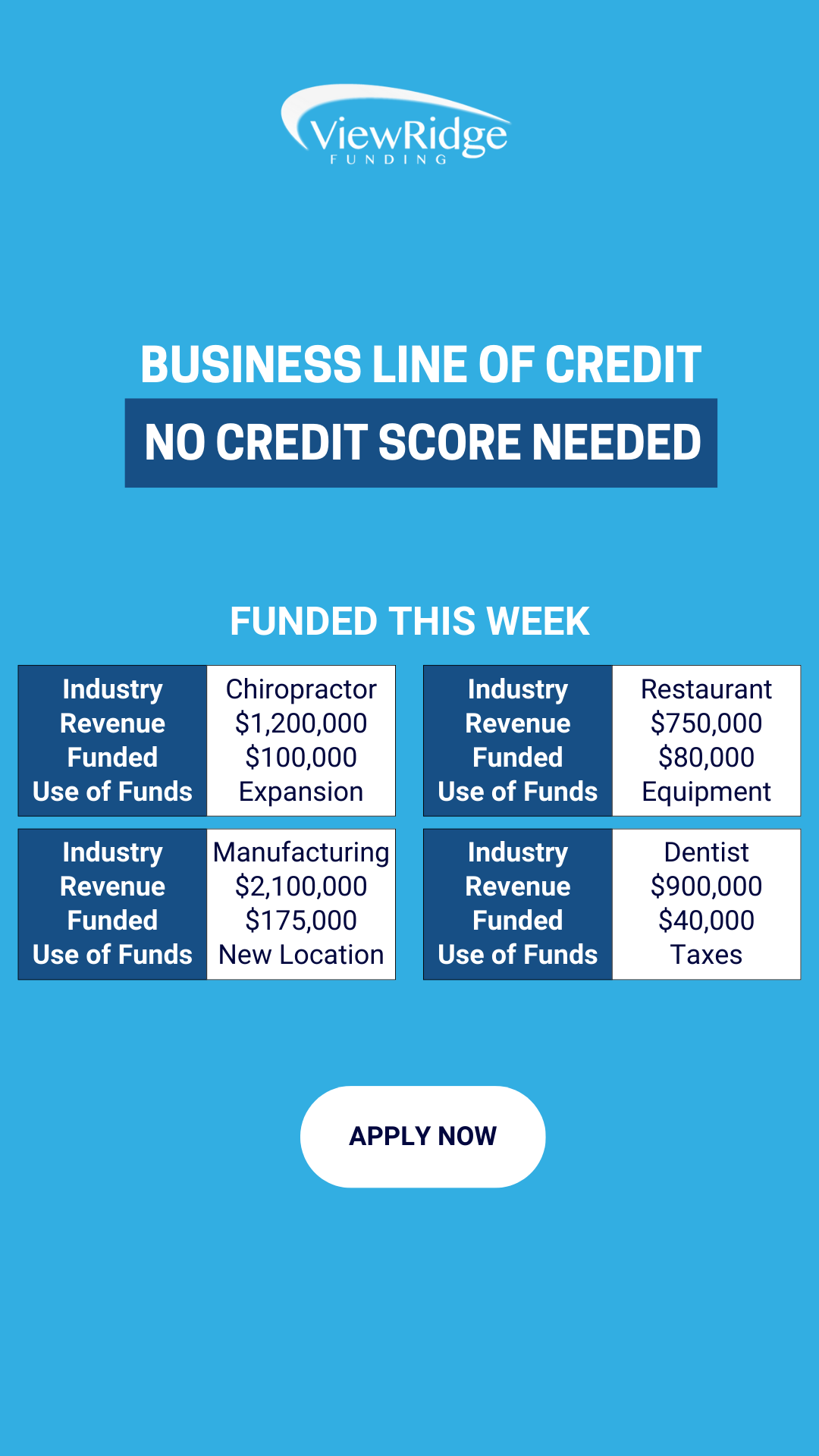 ViewRidge Funding Facebook ad