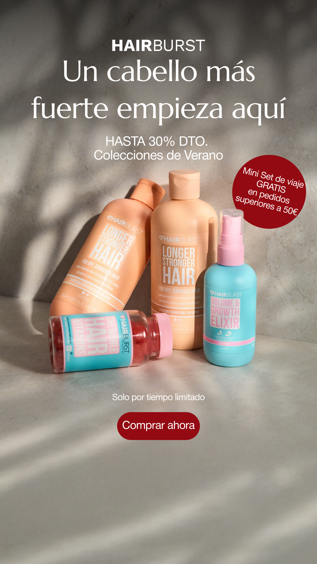 Hairburst España Facebook ad