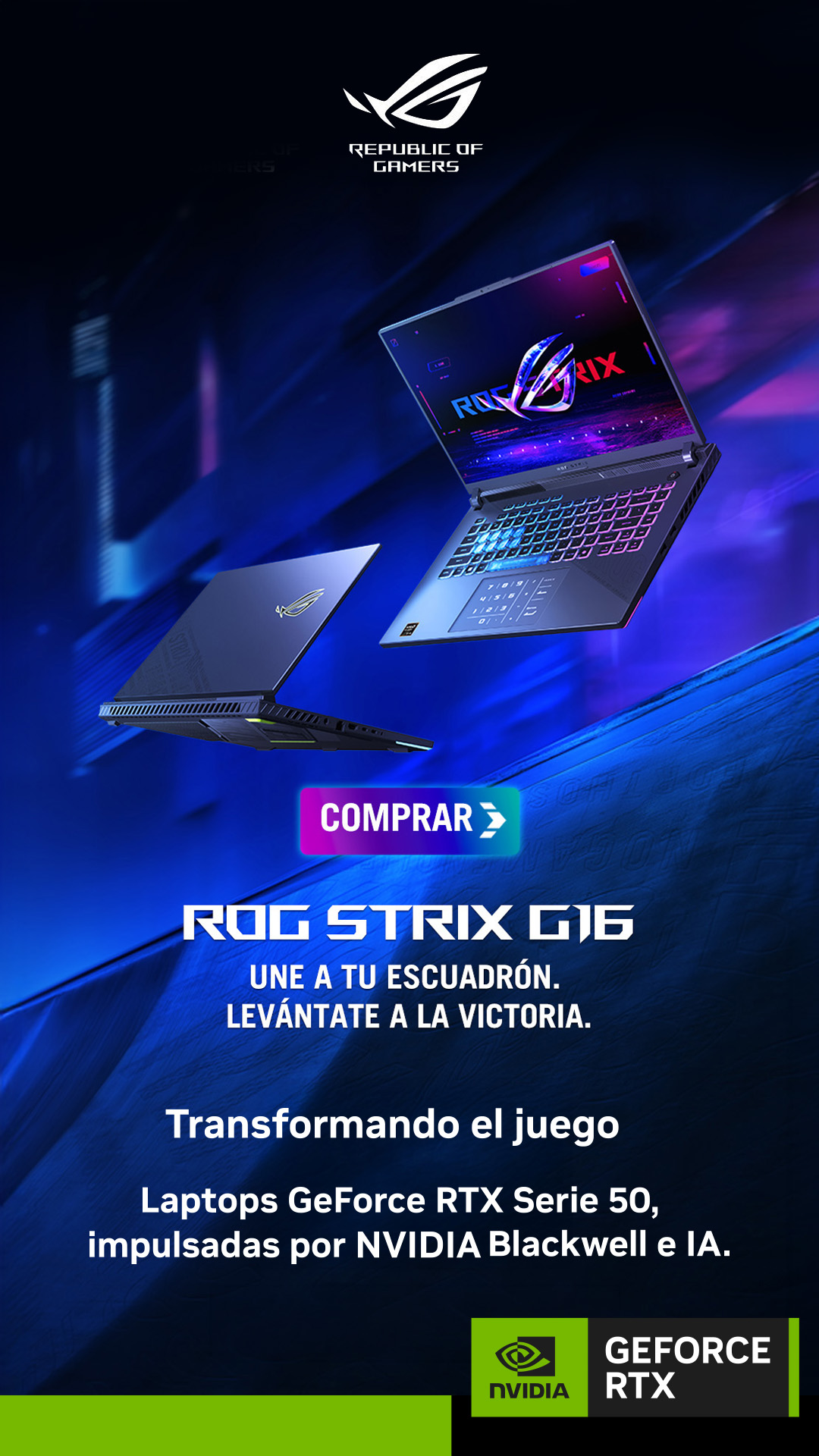 ASUS Republic of Gamers Facebook ad