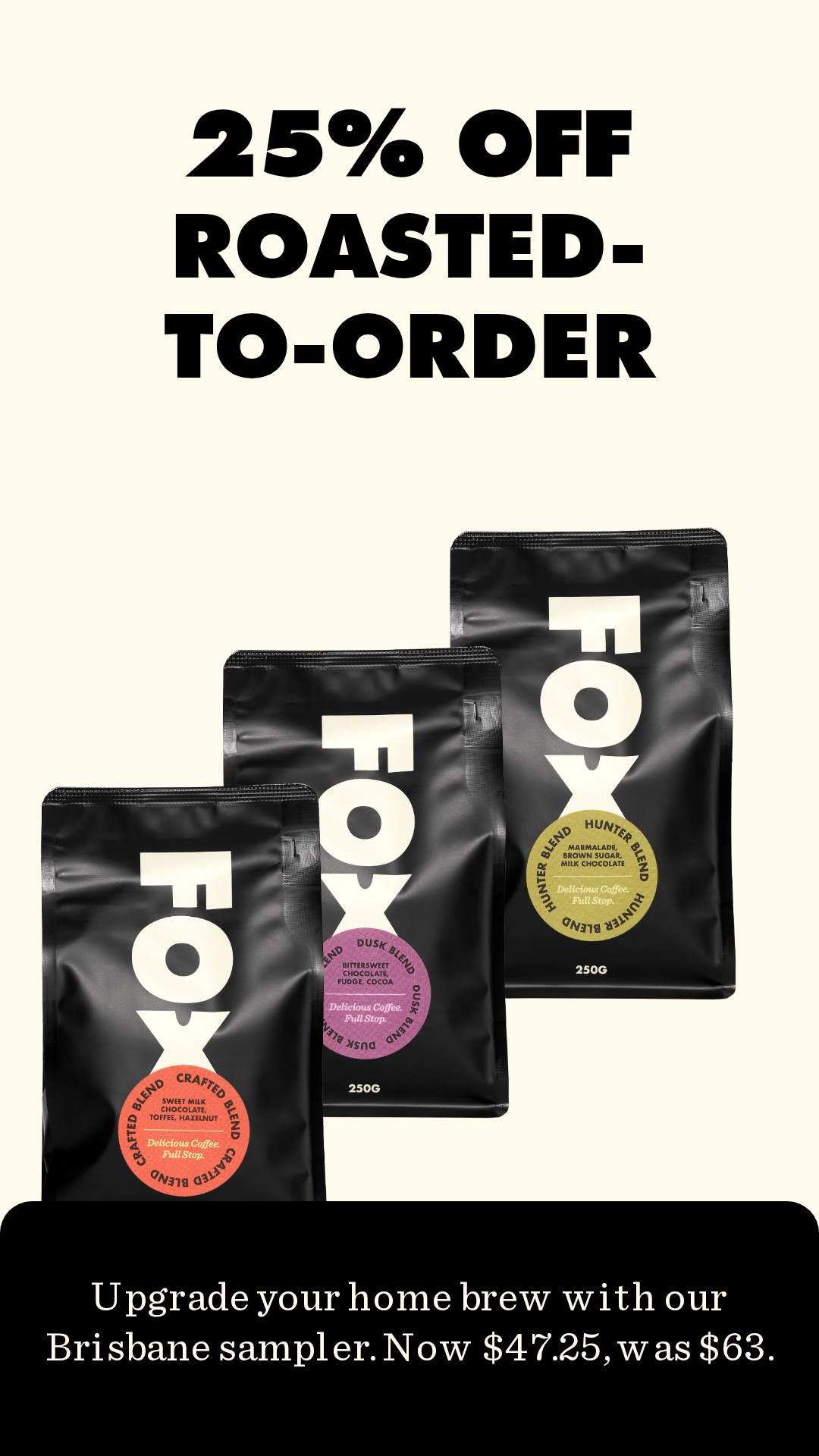 Fox Coffee Facebook ad