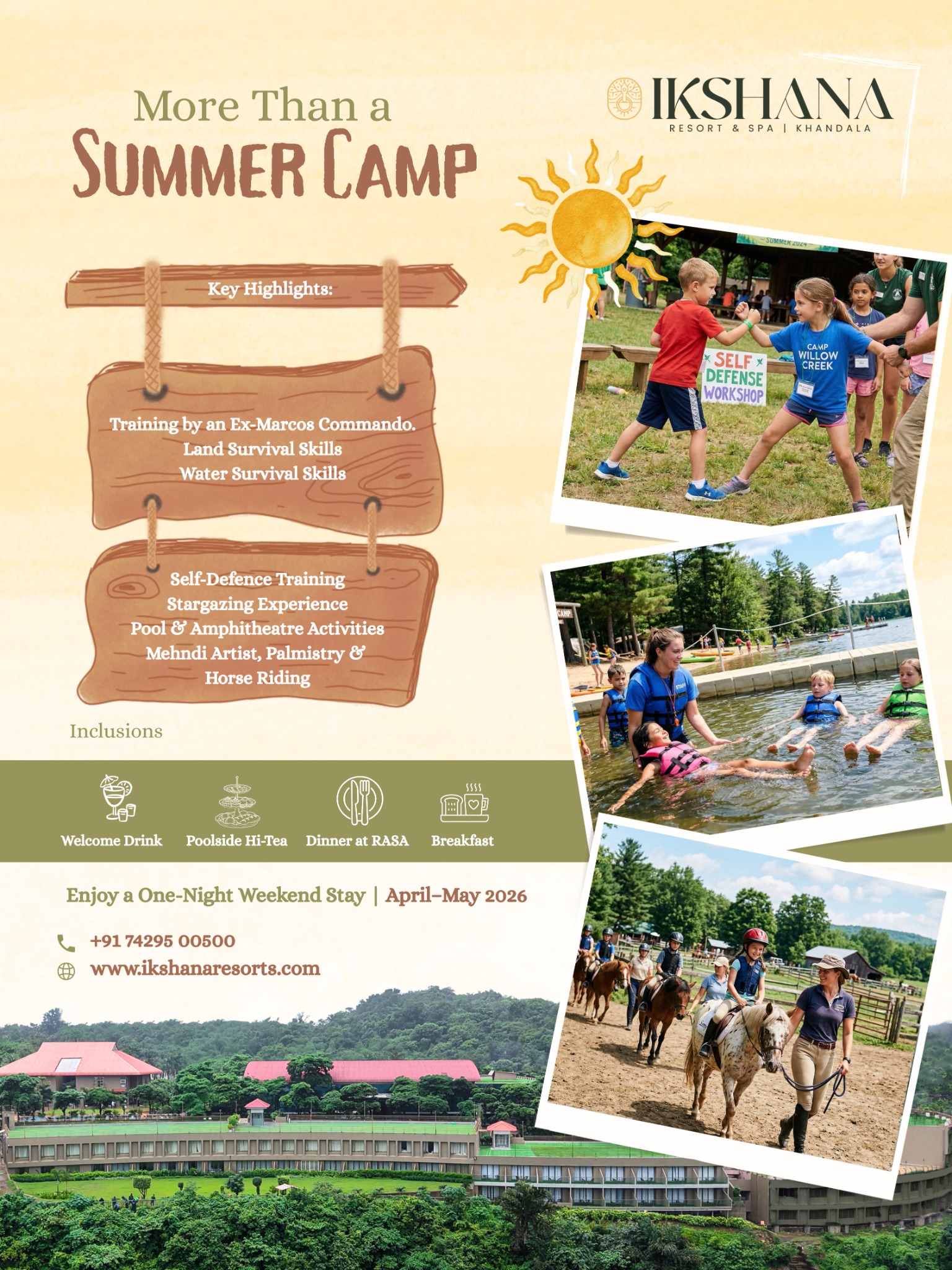 Ikshana Resort and Spa Facebook ad: A Summer To Remember!