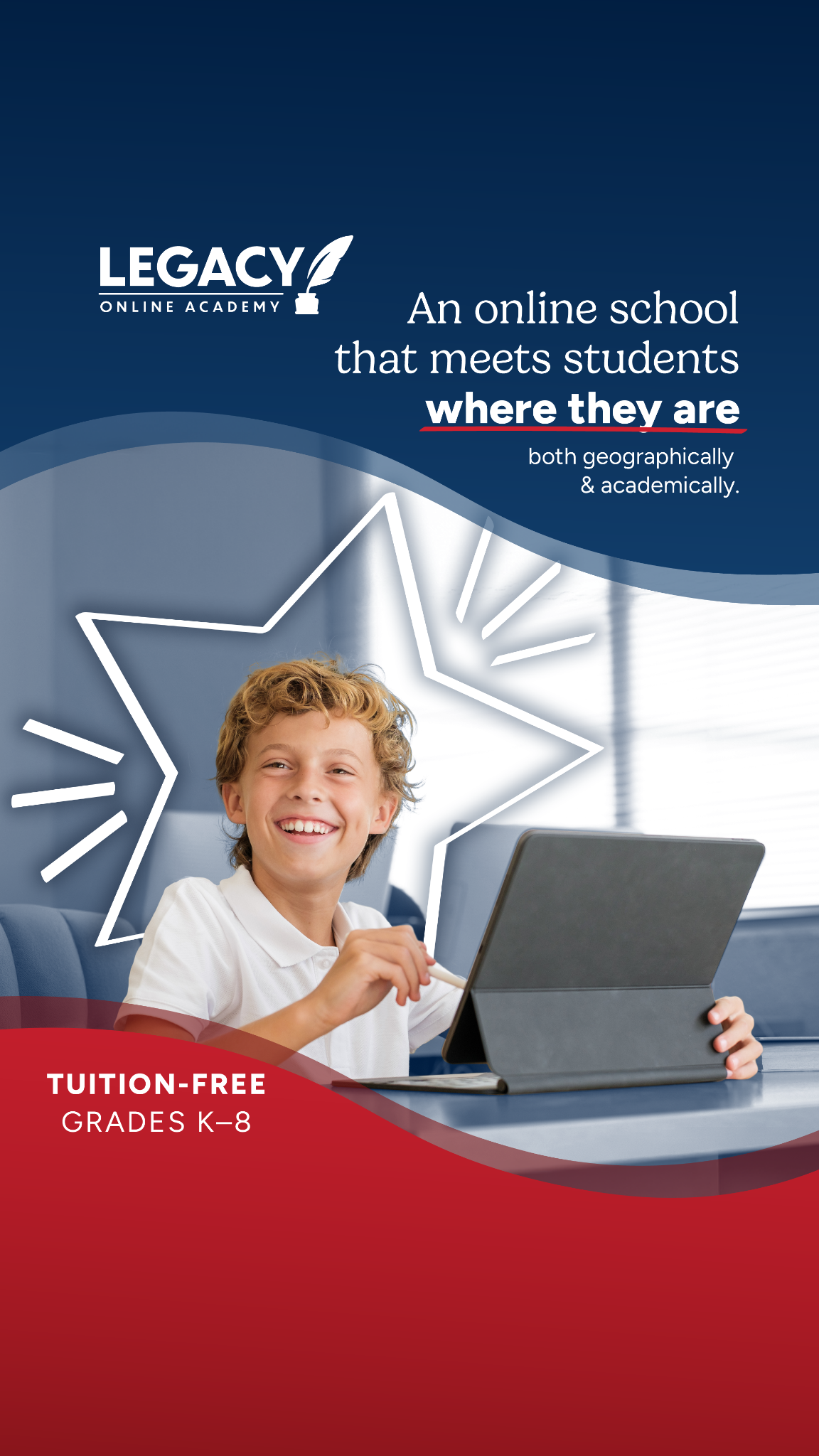 Legacy Traditional Schools Facebook ad from Mar 4, 2026