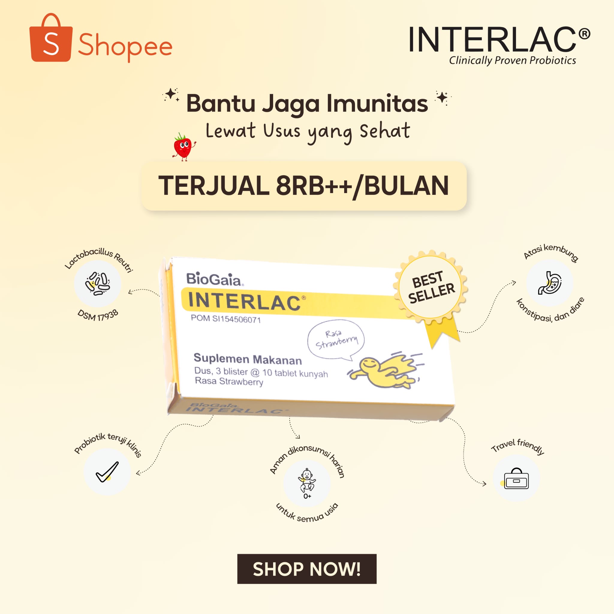 Interlac Probiotics Facebook ad