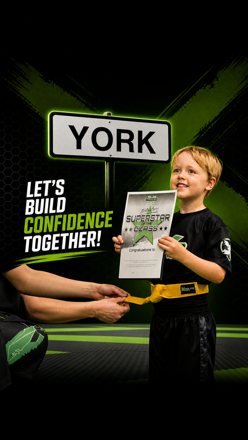 X Martial Arts Schools, York Facebook ad