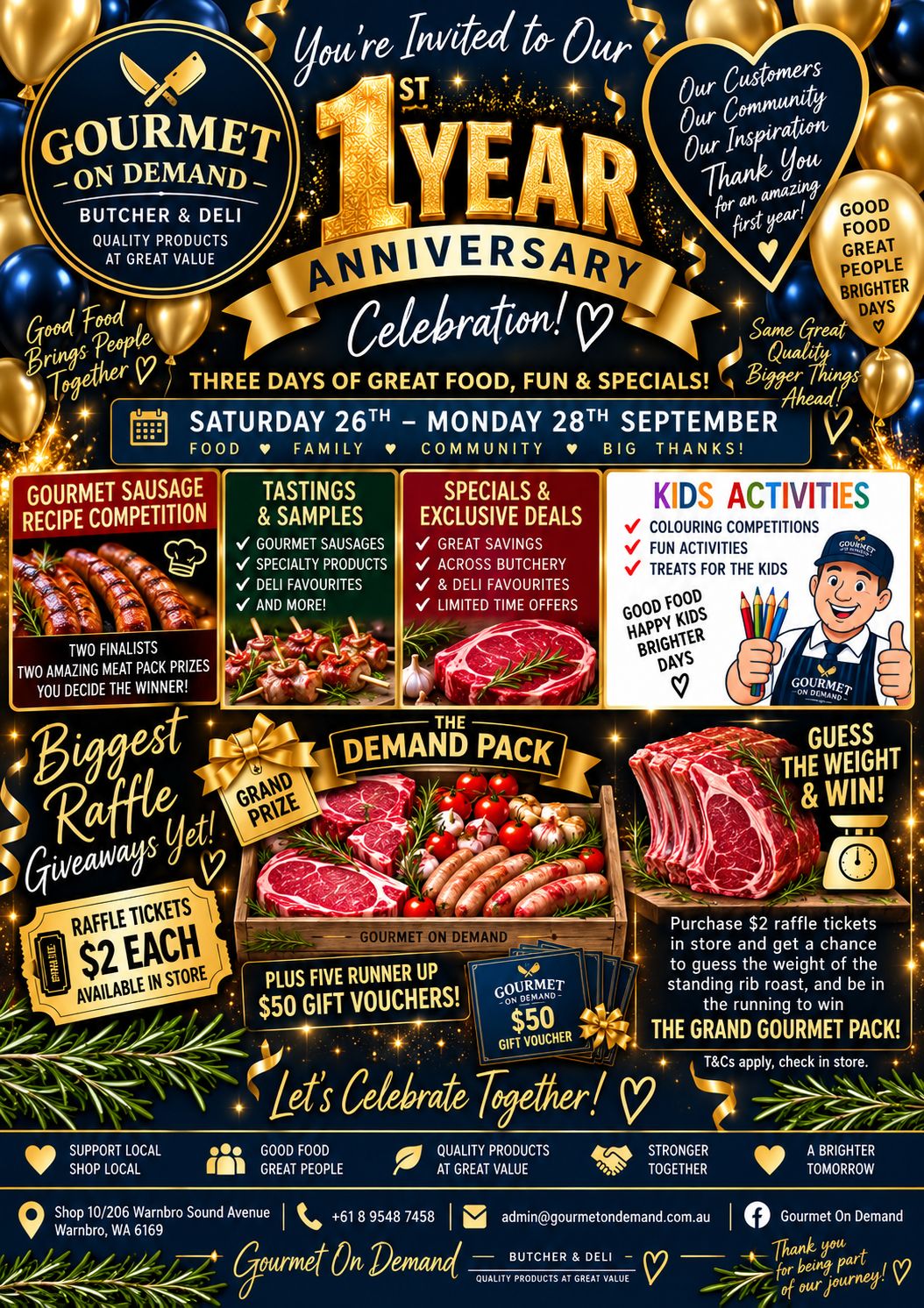 Gourmet On Demand Facebook ad