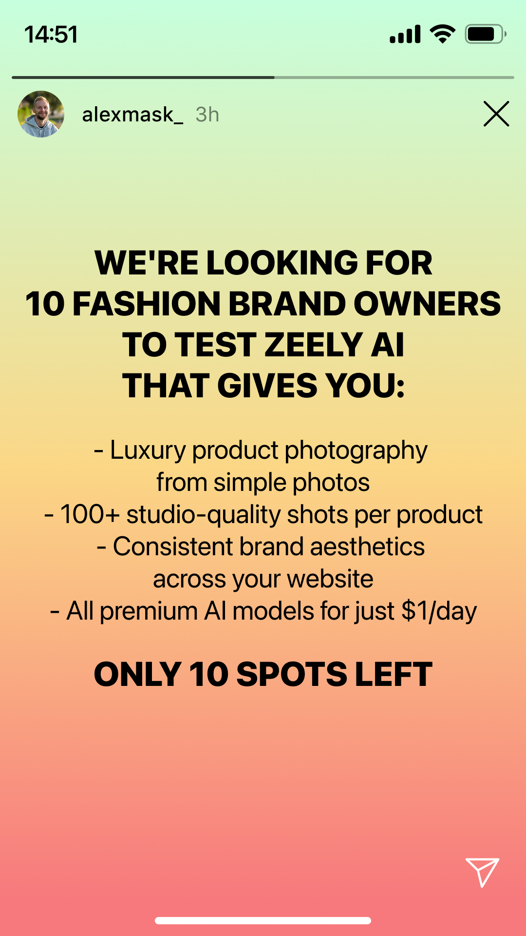 Zeely Facebook ad