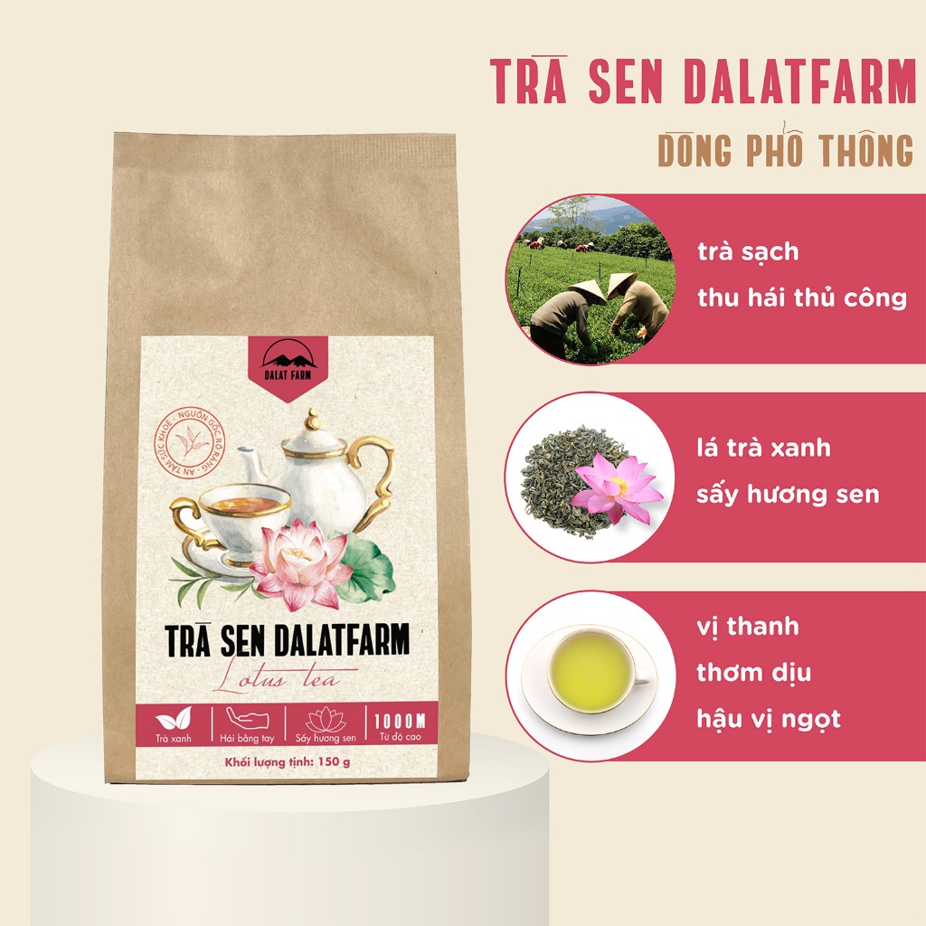 Dalat farm - nông trại cầu đất Facebook ad: Trà Ngon & Cà Phê Sạch.