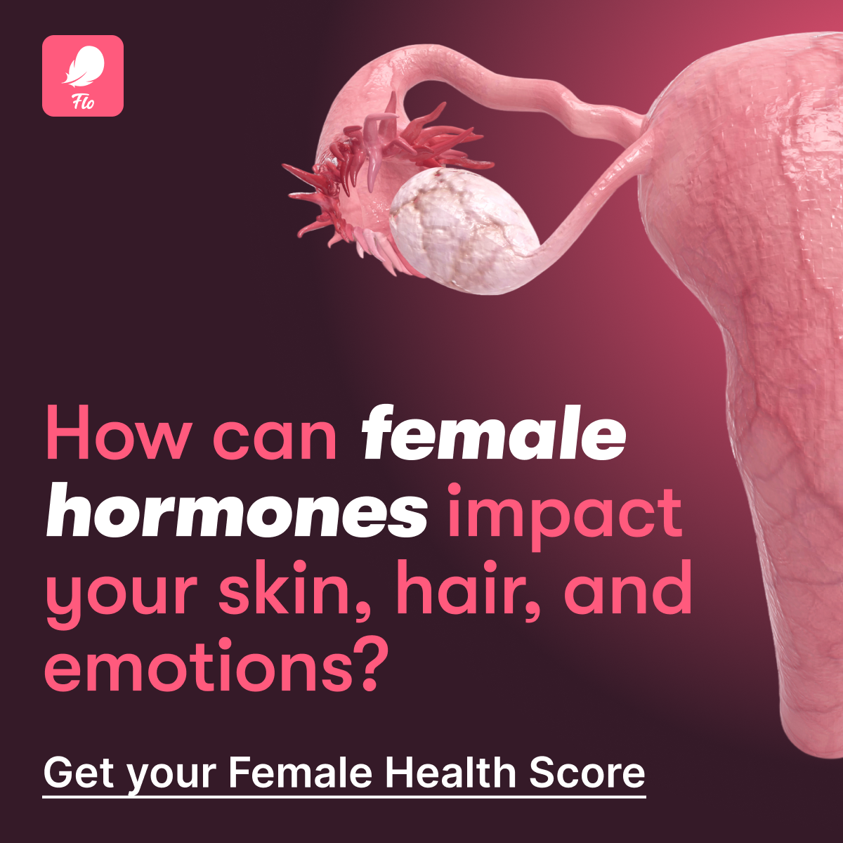 Flo Period Tracker App Facebook ad