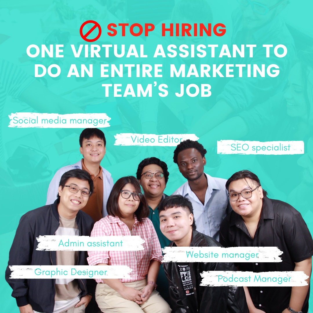 Smart VAs Facebook ad: Stop expecting one virtual assistant to do the…