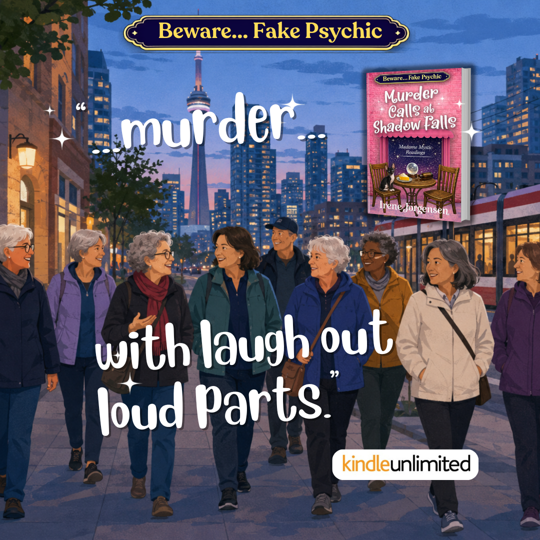 Irene Jorgensen Author Facebook ad: The mystery kept me duped.