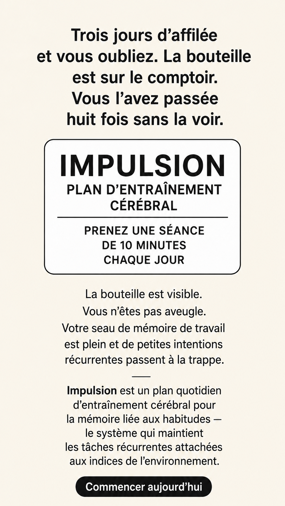 Impulse: Brain Training & Self-Discovery Facebook ad