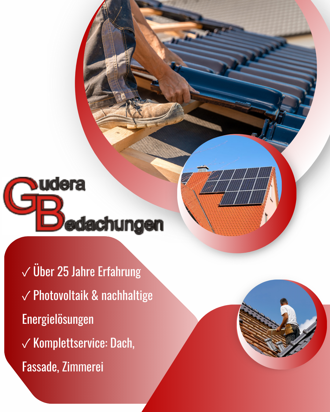 Gudera Bedachungen Facebook ad from May 21, 2025