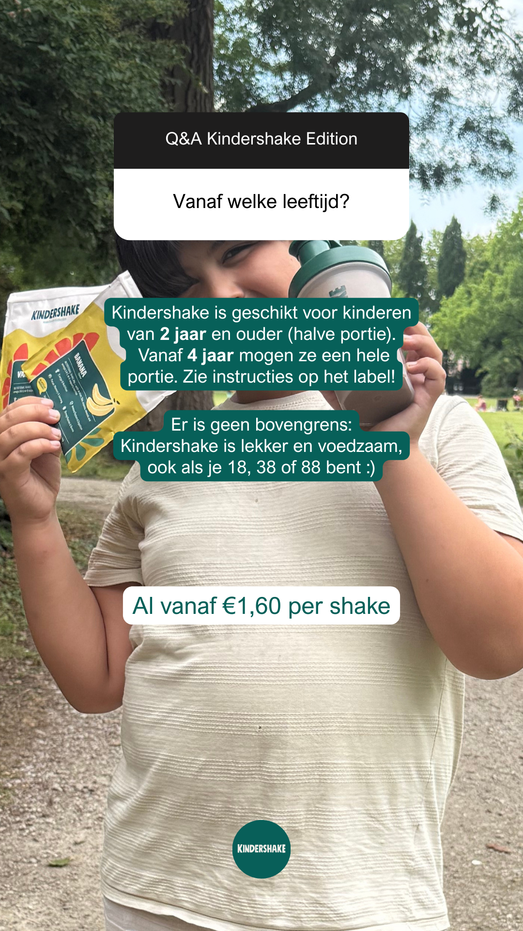 Kindershake Facebook ad