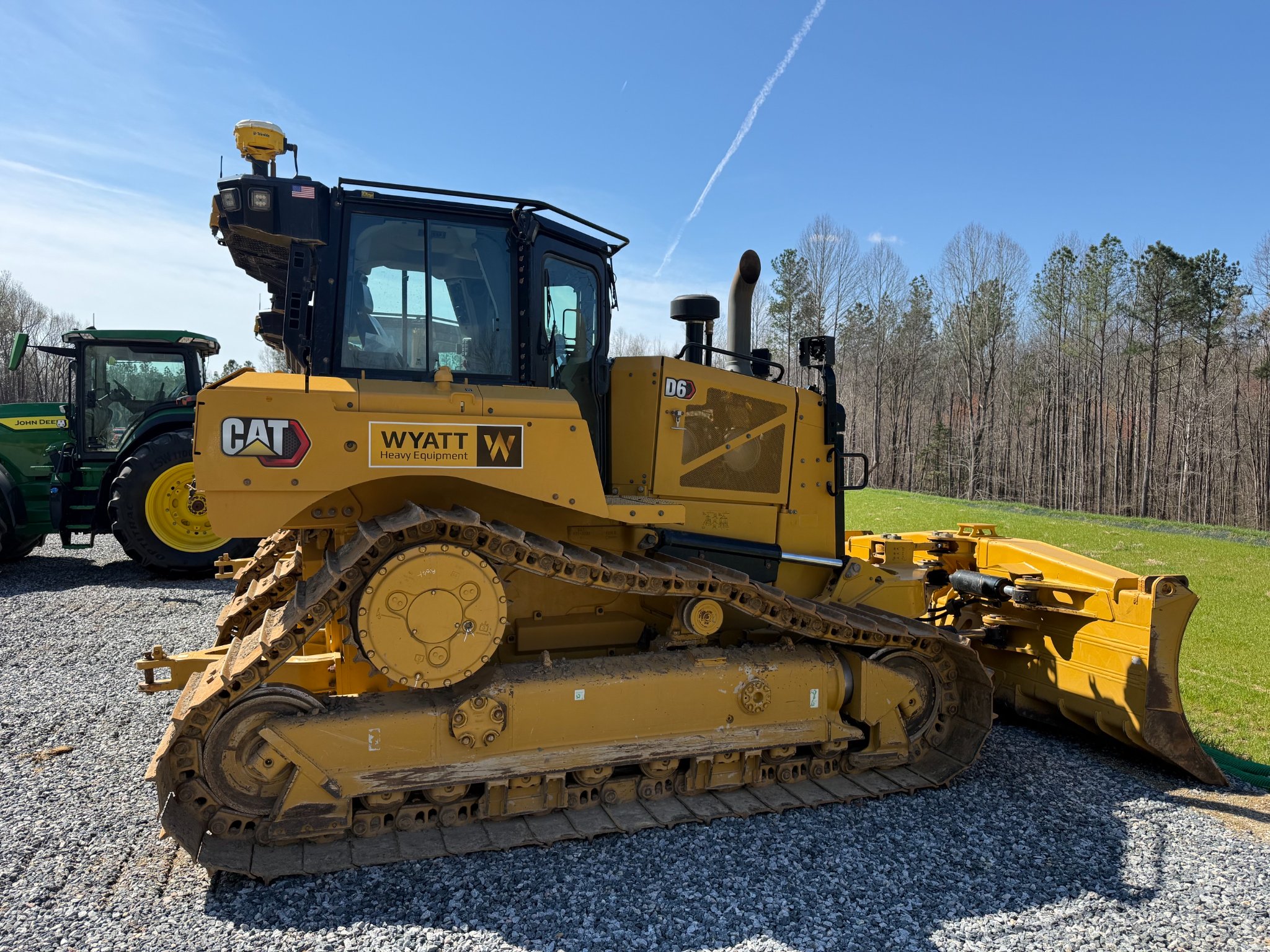 Wyatt Holzbach Facebook ad: 2022 Caterpillar D6 LGP Dozer / Trimble 3D Earthworks GPS…
