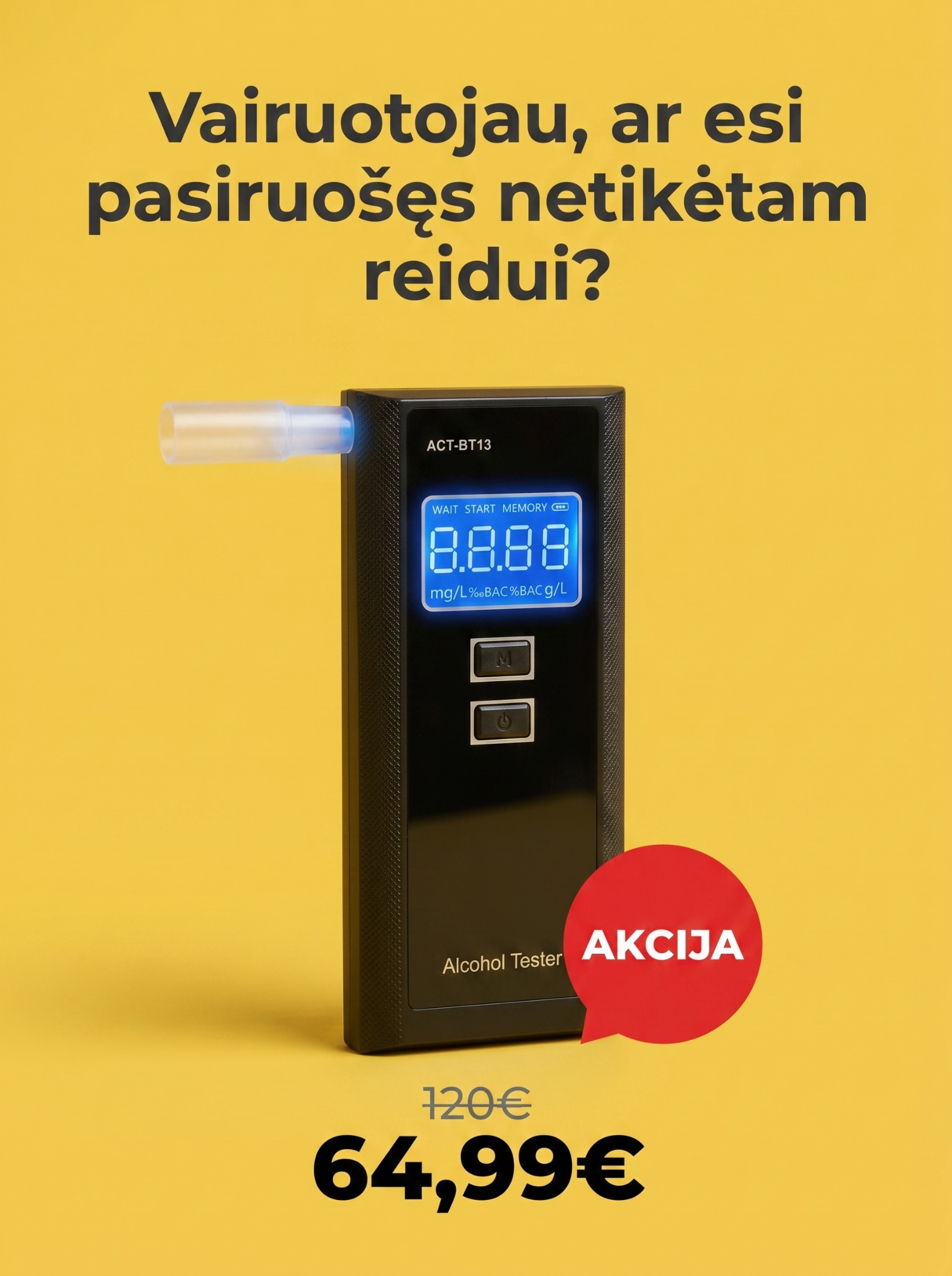 AutoLedai.lt - Rasime geriausią šviesą Jūsų kelionei Facebook ad: ClearDrive X7 PRO alkotesteris - Tavo teisių saugotojas…