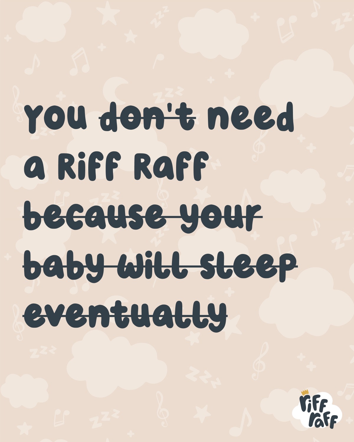 RIFF RAFF SLEEP TOYS Facebook ad