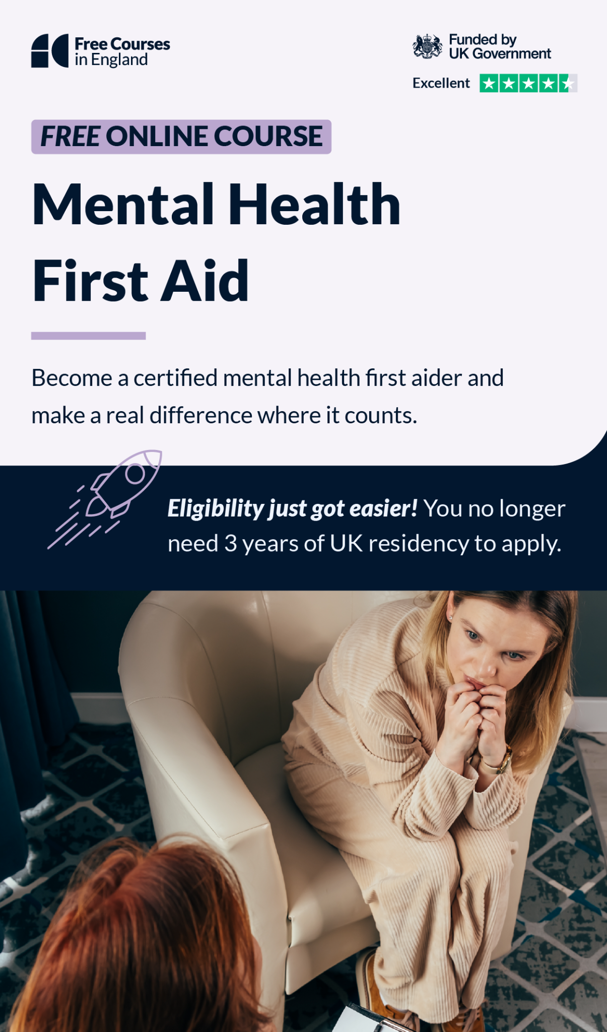 Free Courses In England Facebook ad
