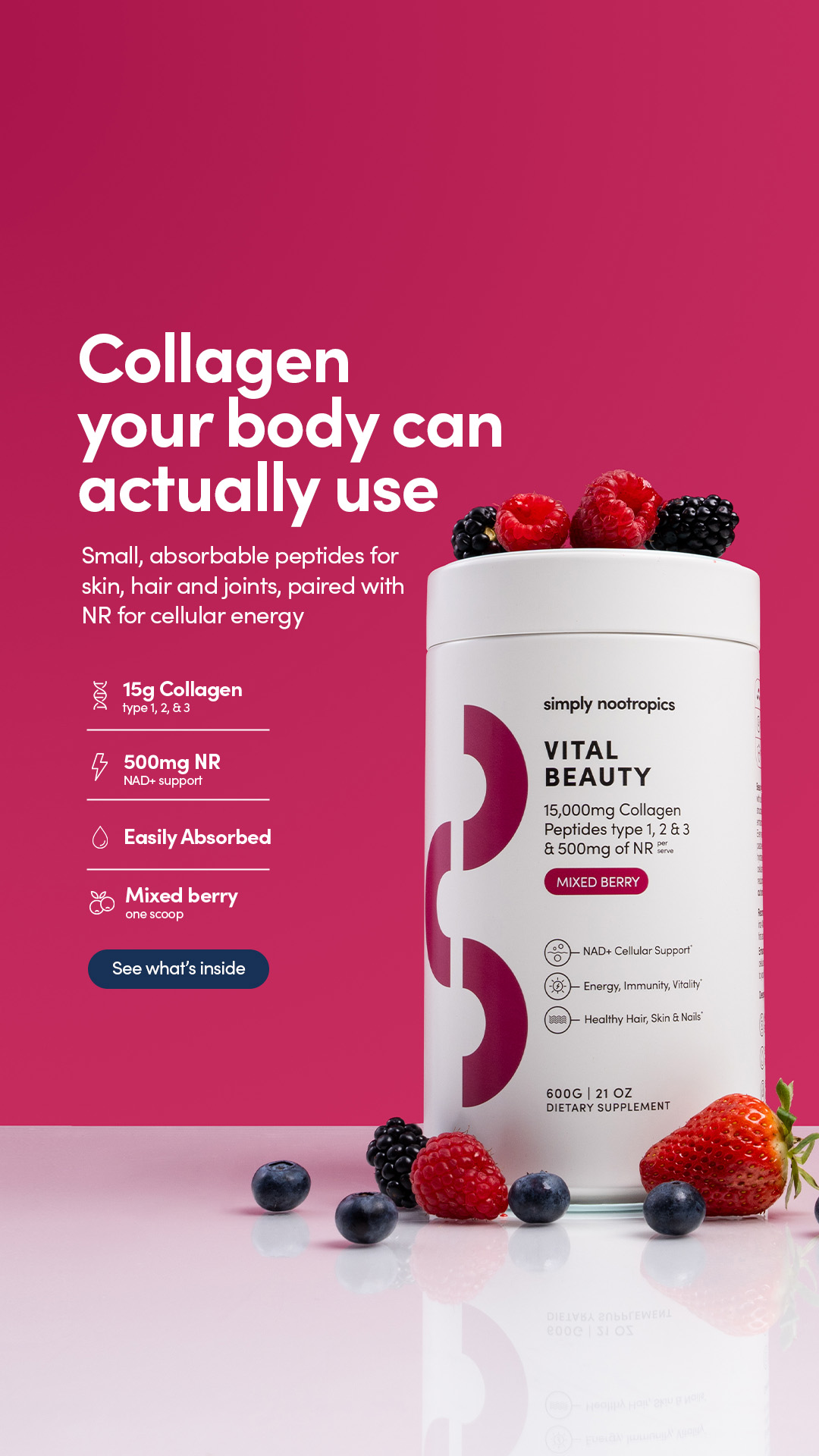 Simply Nootropics Facebook ad