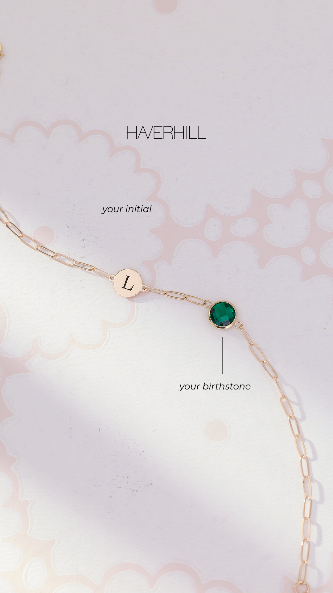 HAVERHILL Collection Facebook ad: 14k Gold Birthstone Jewelry