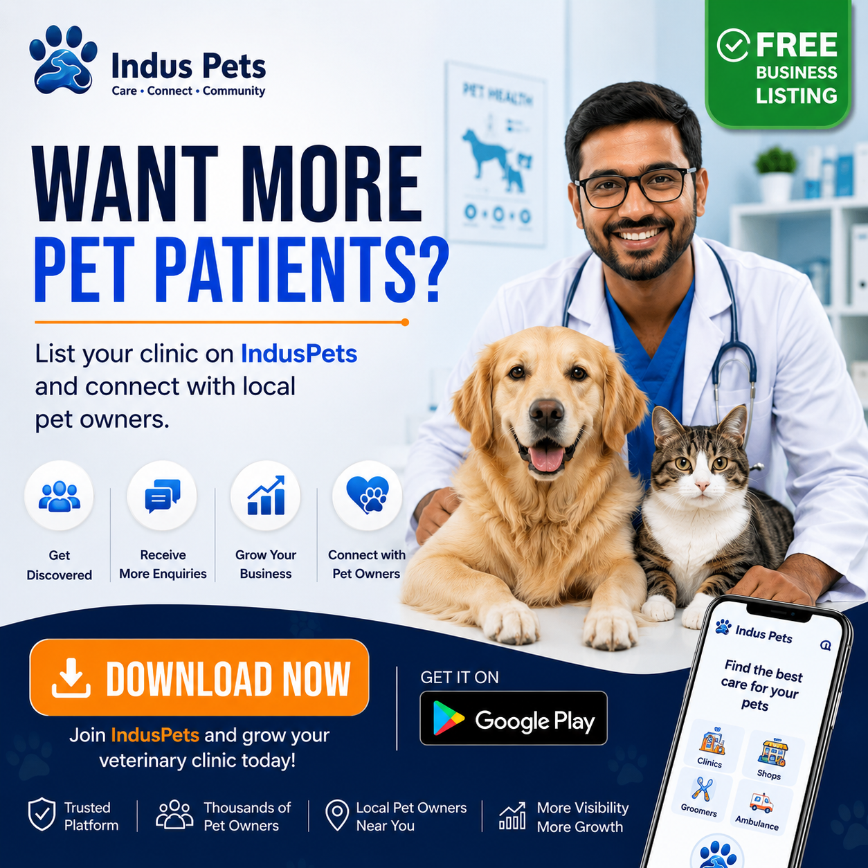 IndusPets India Facebook ad
