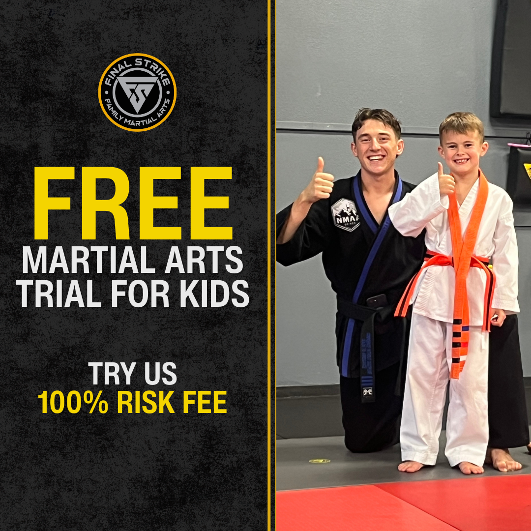 Final Strike Martial Arts Facebook ad: Free Trial Class