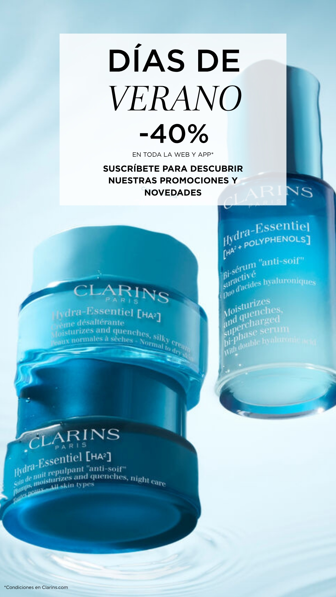 Clarins Facebook ad