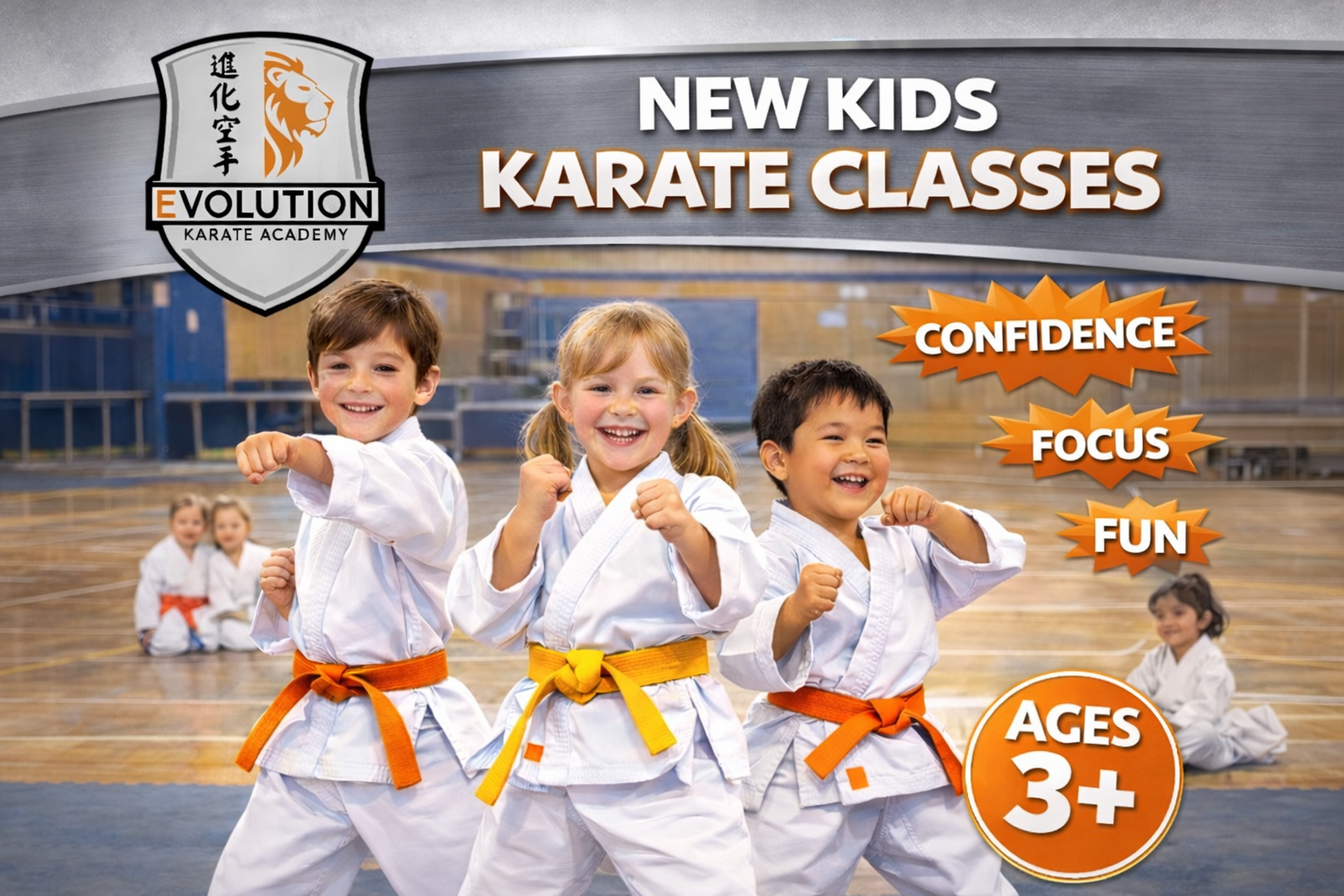 Evolution Karate Academy Facebook ad from Feb 28, 2026