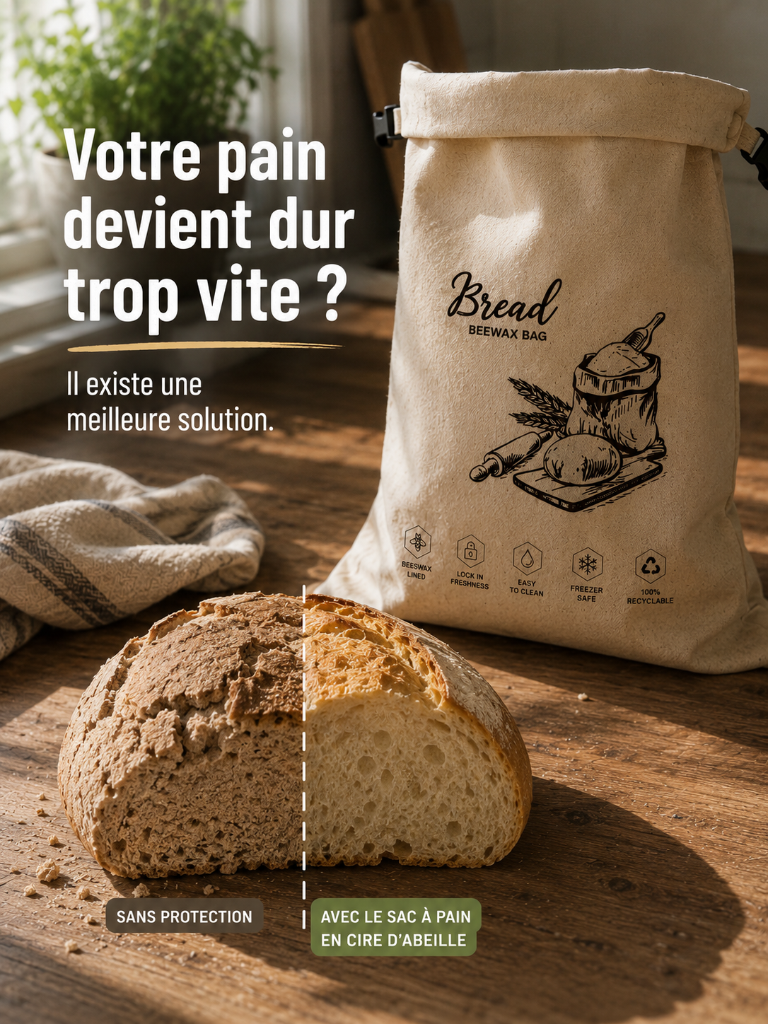 Loafcare Facebook ad: 1 ACHETÉ = 1 OFFERT