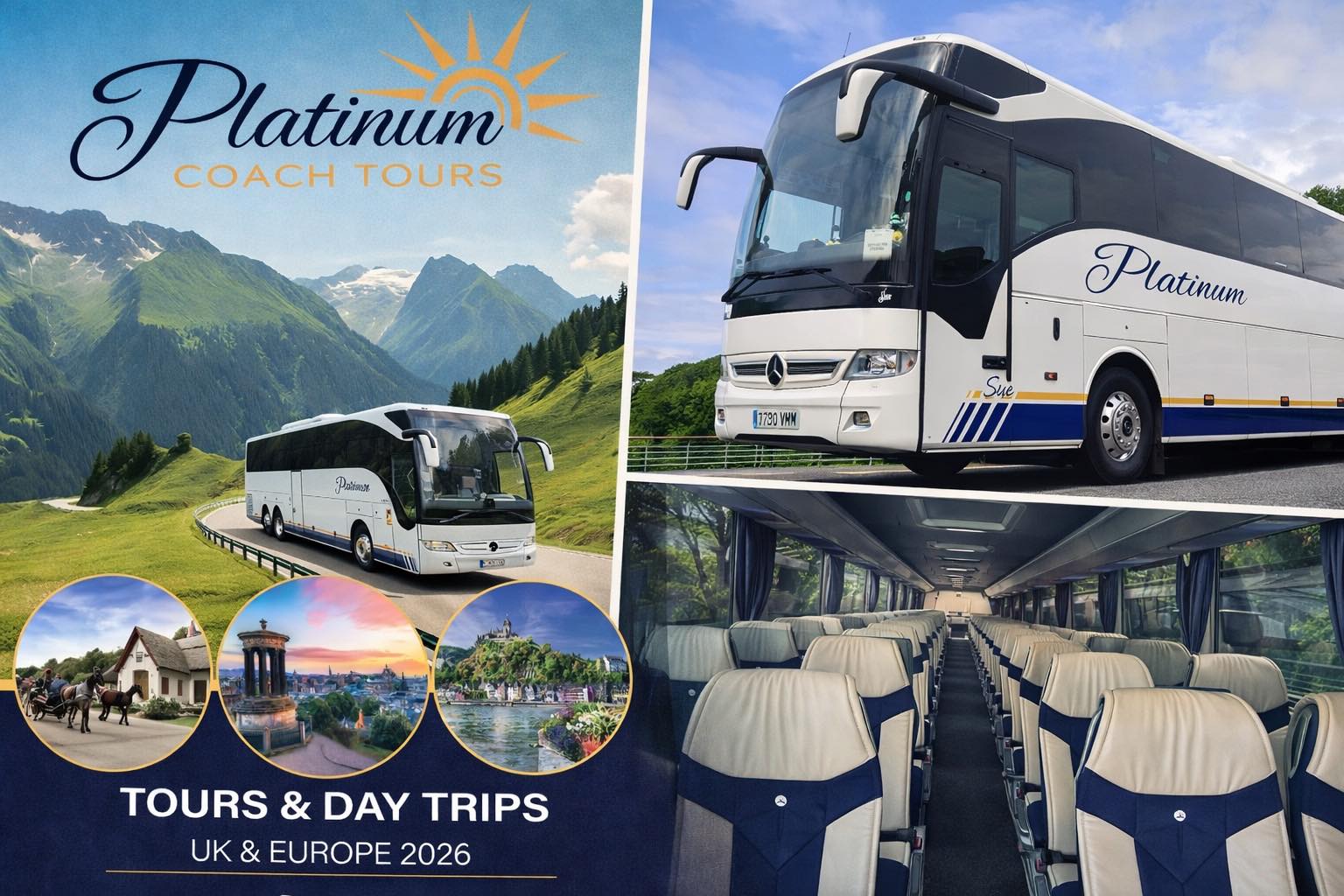 Platinum Coach Tours Facebook ad: Platinum Coach Tours - Coach Holidays in the UK and Ireland