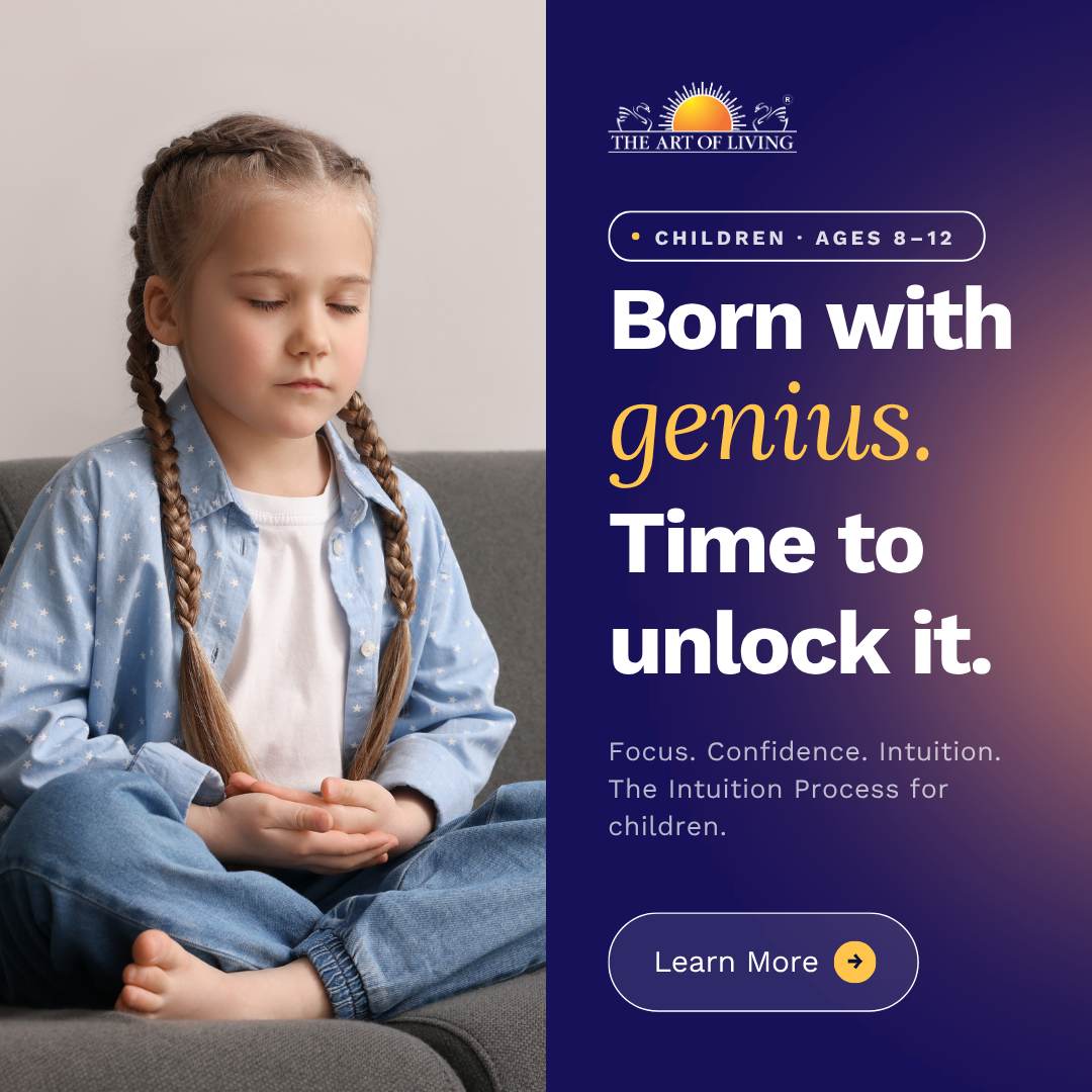 The Art of Living Facebook ad