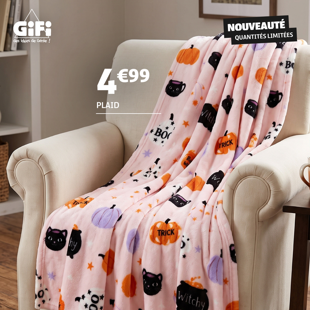 GiFi Facebook ad: Nouveau! Découvrez notre collection cute Halloween!