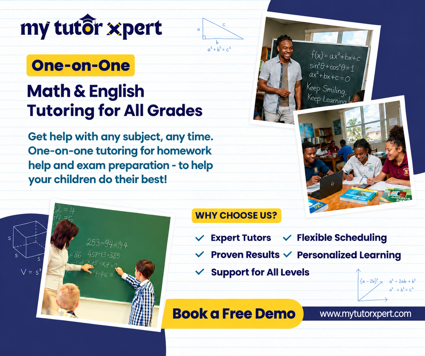 My Tutor Xpert - MTX Facebook ad: Book your free Class