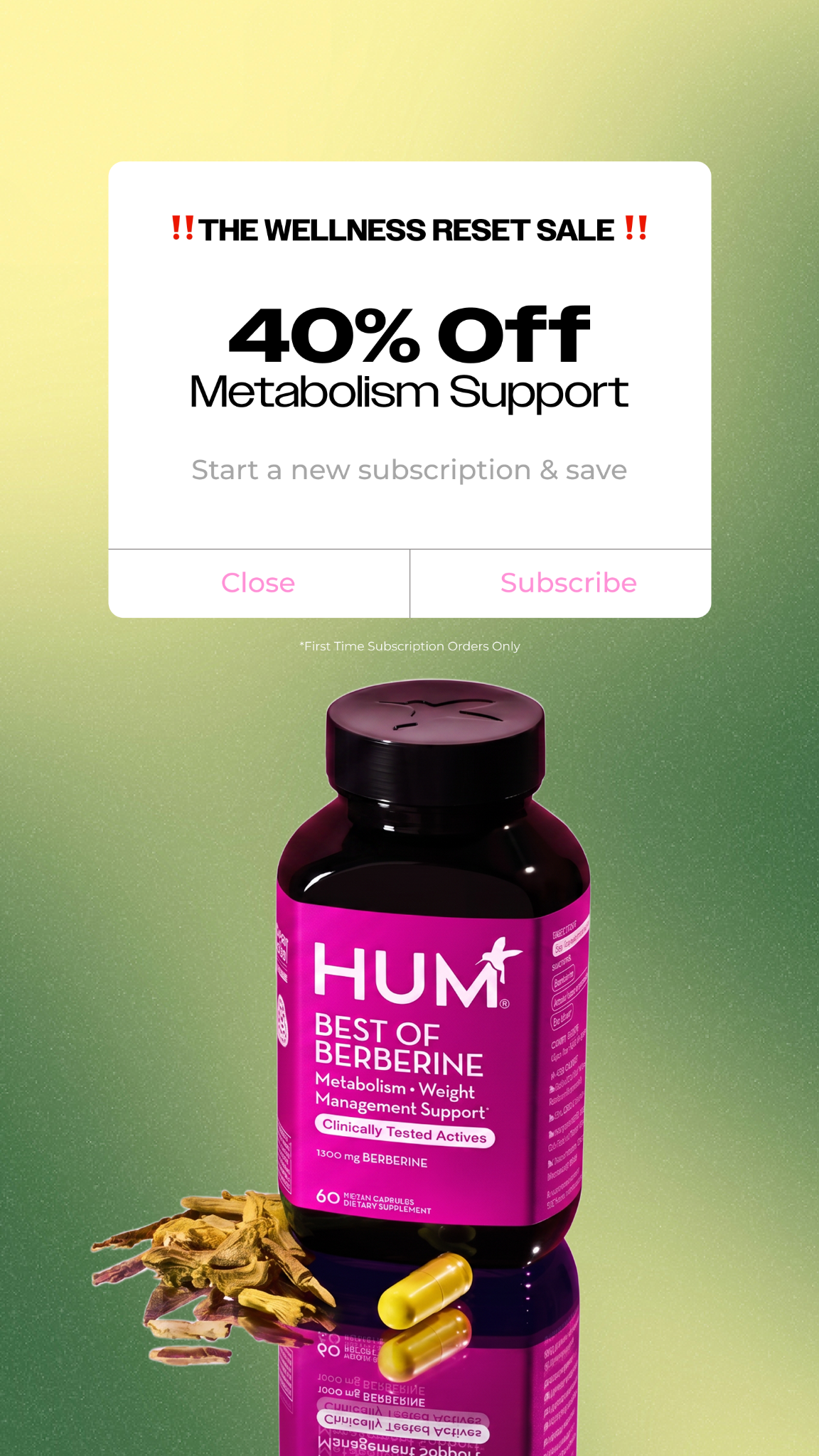 HUM Nutrition Facebook ad