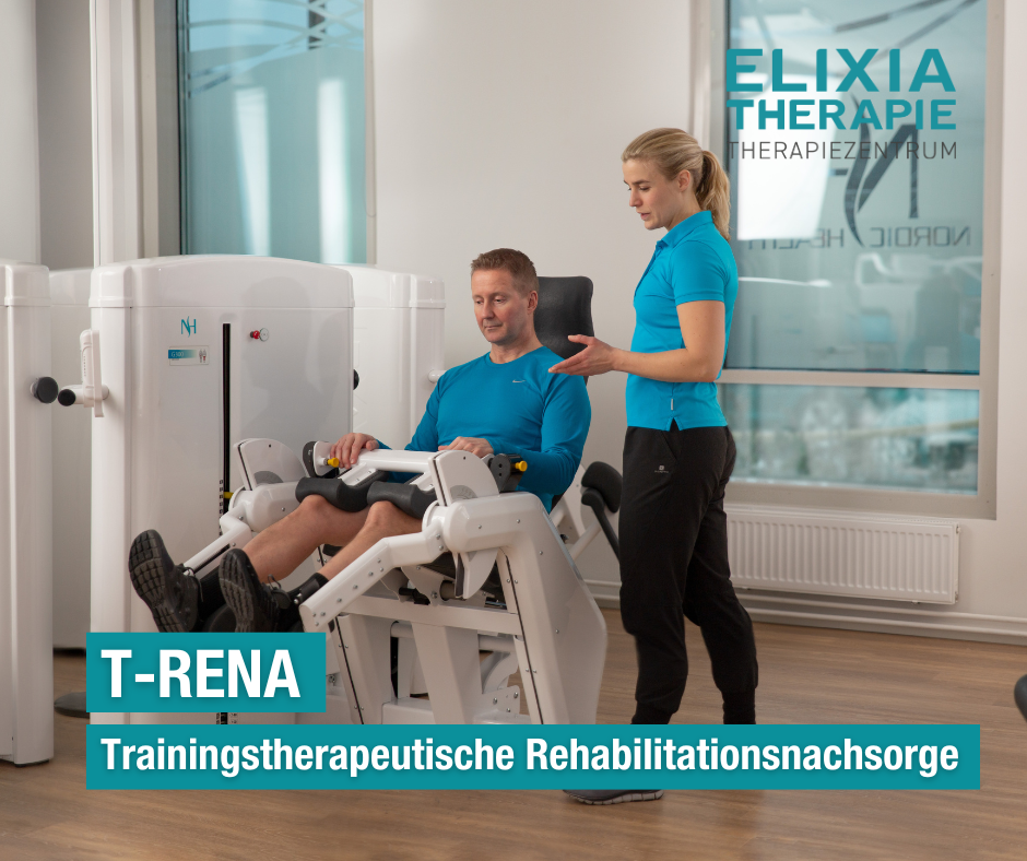 Elixiamed - Zentrum für Physiotherapie, Prävention und Trainingstherapie Facebook ad: Zurück in Bewegung mit T-RENA, Dein Weg zurück…