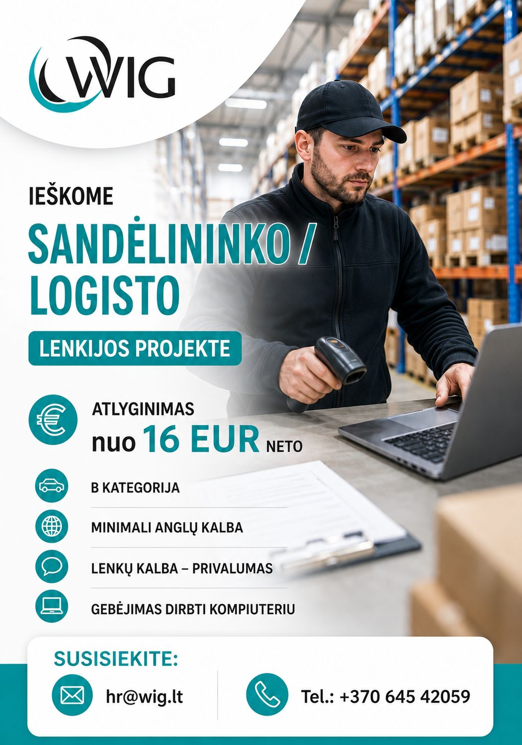 UAB Vakarų Industrinė Grupė Facebook ad