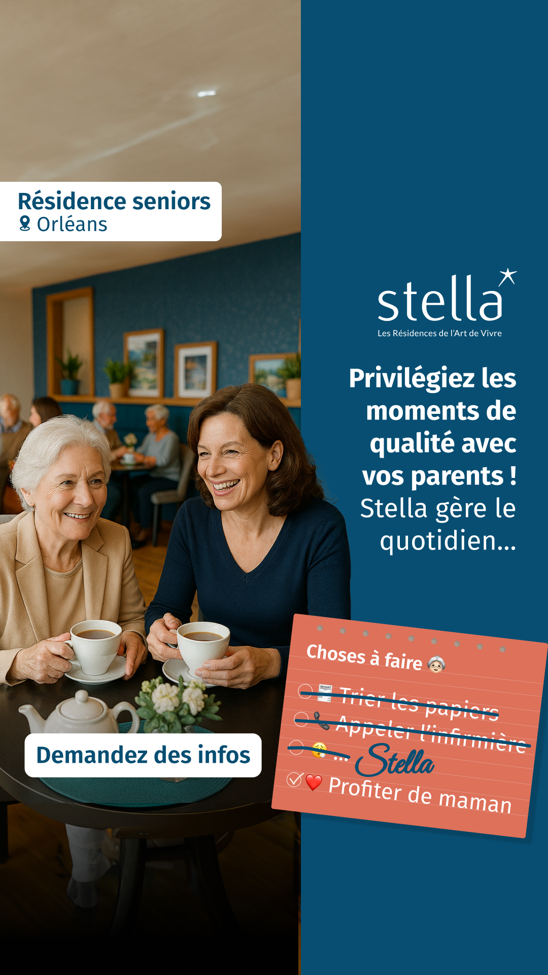 Stella Résidences Seniors Facebook ad