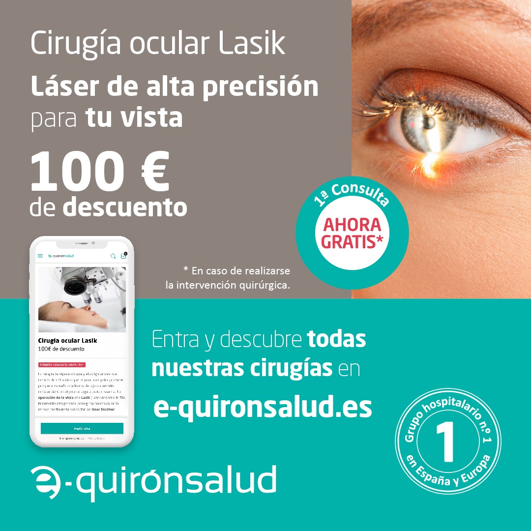 quirónsalud Facebook ad: Cirugía ocular Lasik