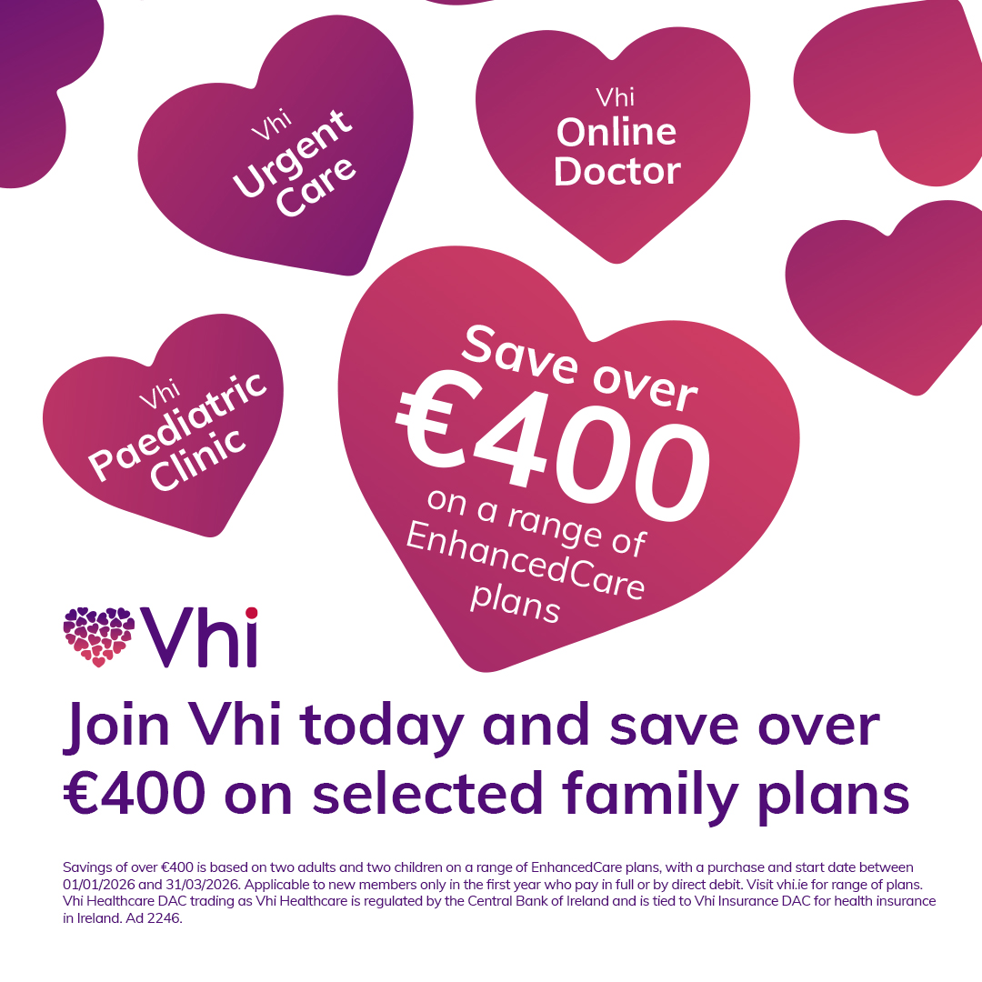 Vhi Facebook ad from Feb 1, 2026