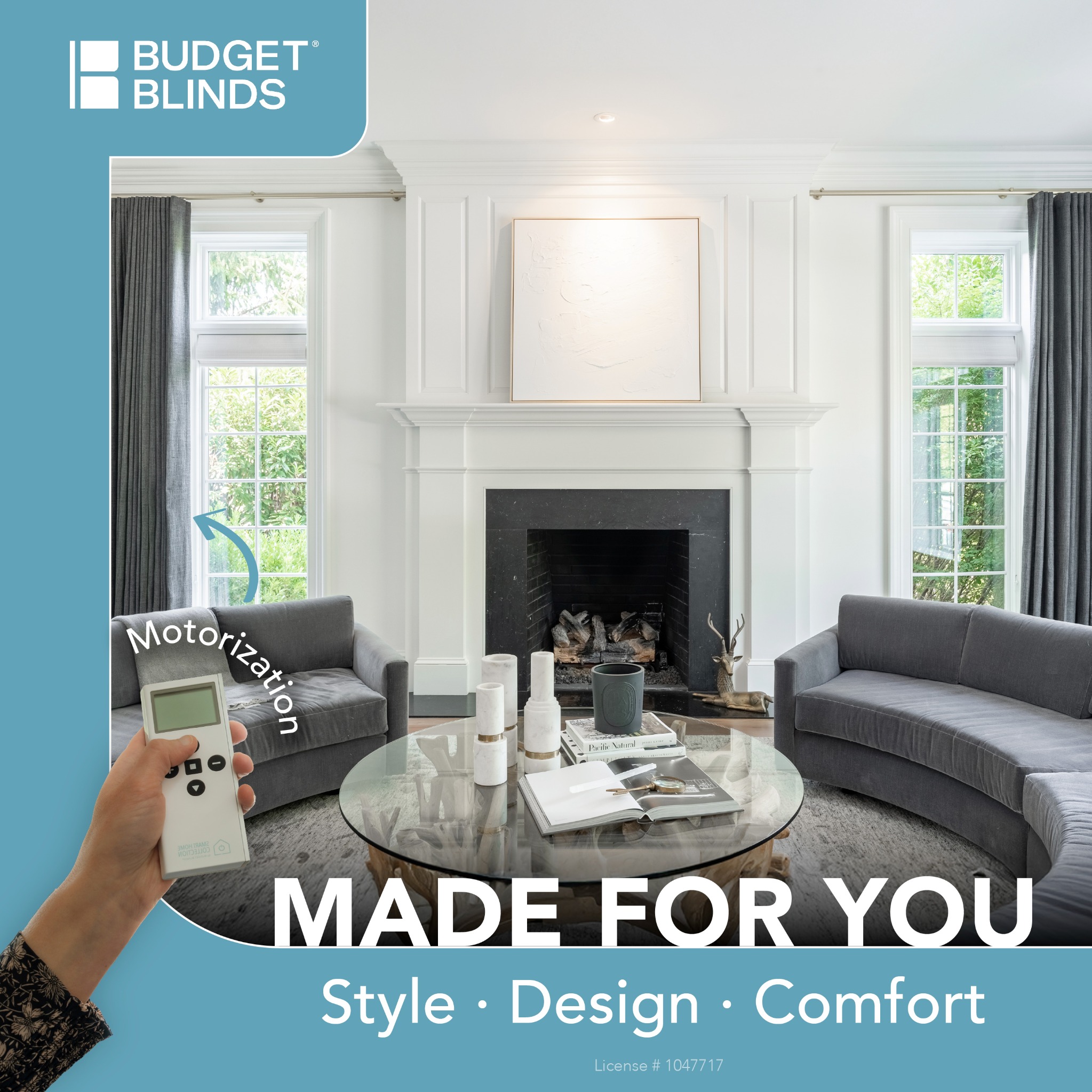 Budget Blinds of North County San Diego Facebook ad: Modern Comfort, Done Right