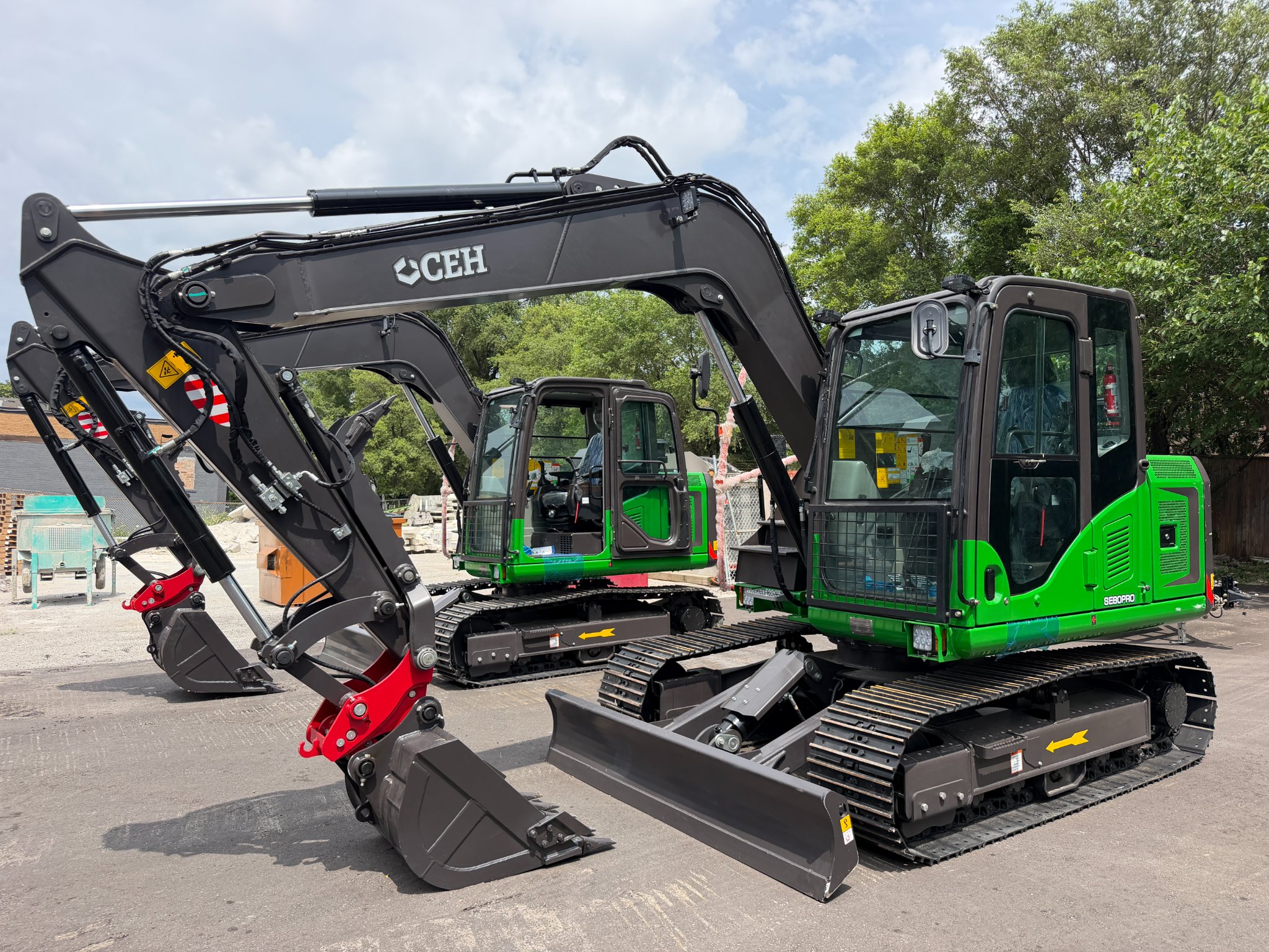Ceh Machinery Facebook ad: ME80 8-ton Excavator | In Stock North York | Financing…